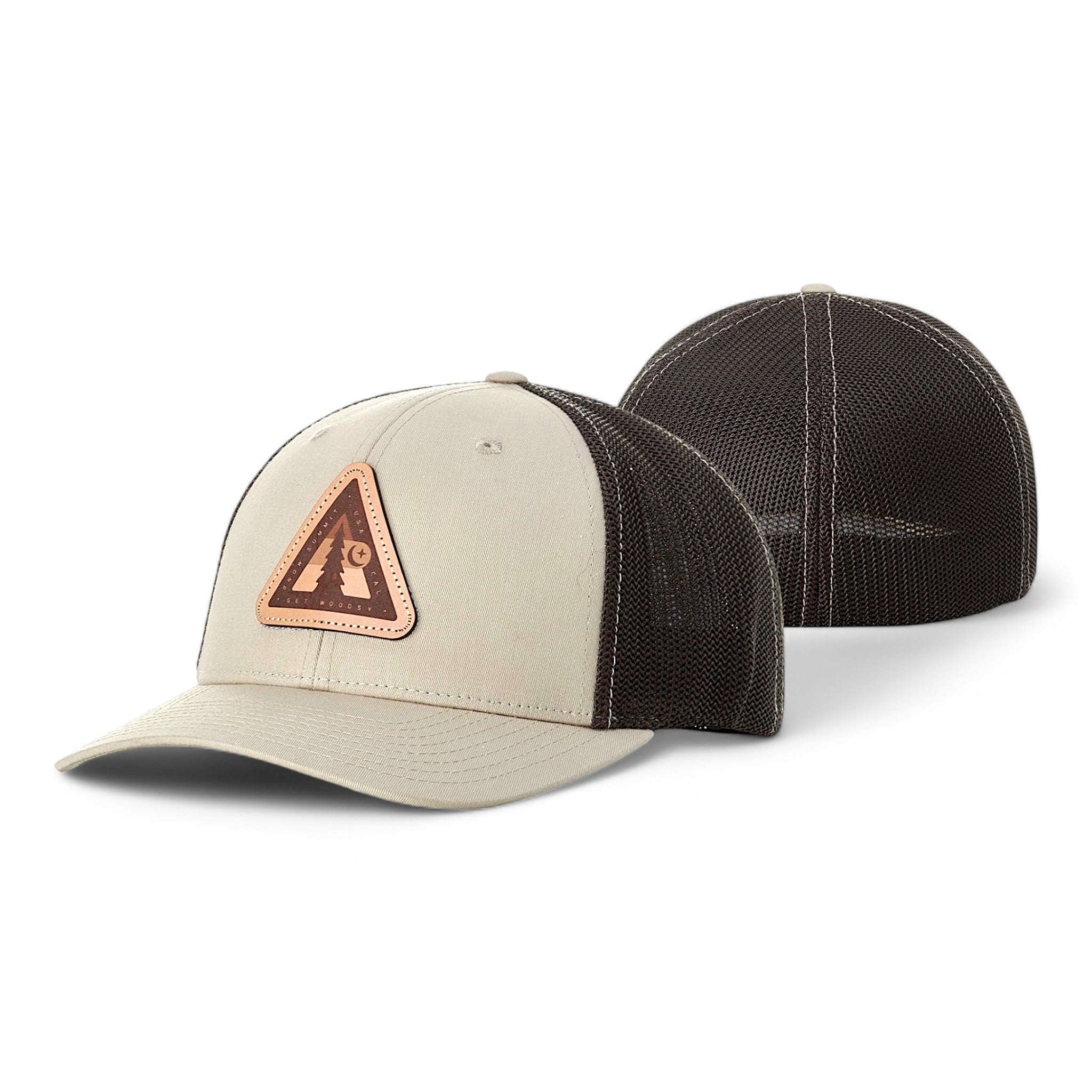 Custom fitted hat with patch