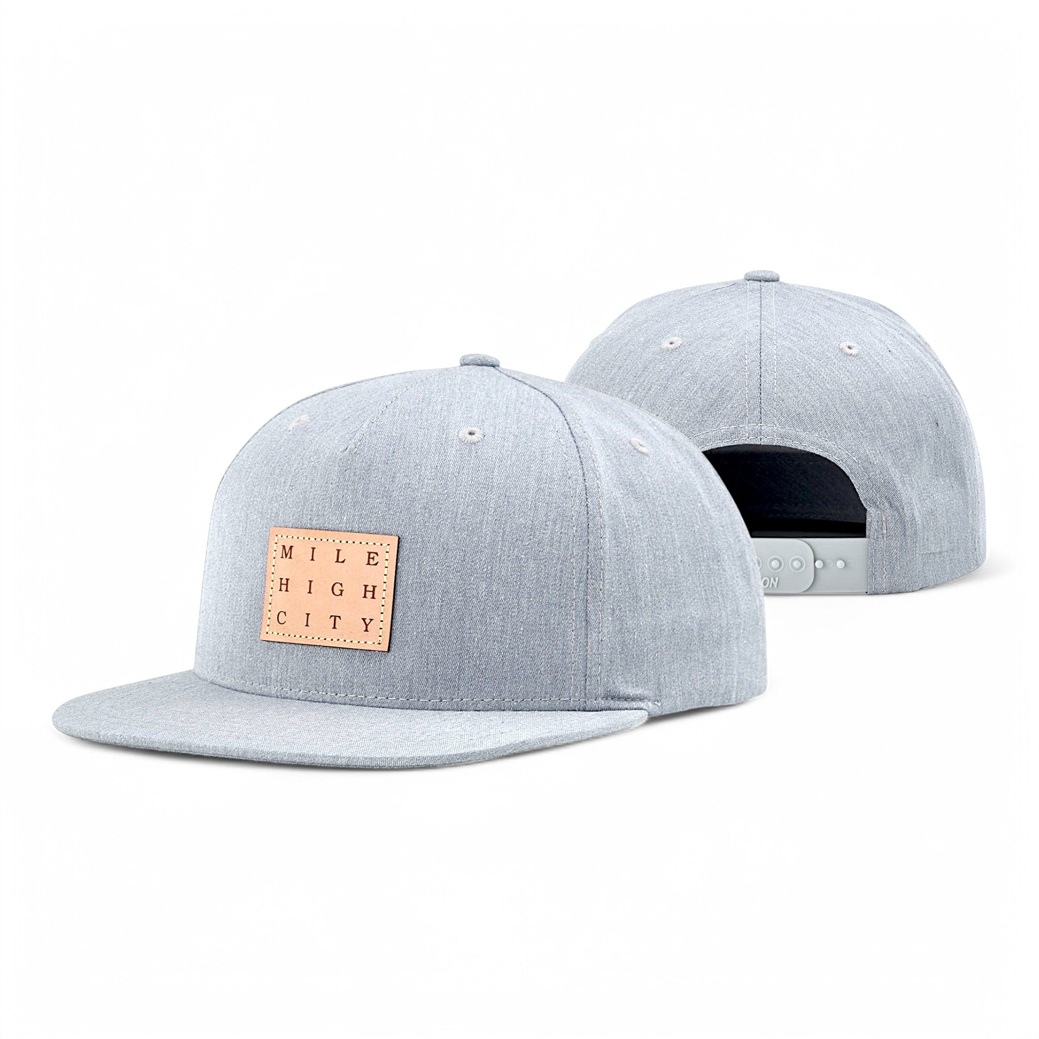 Custom flat bill hat with patch