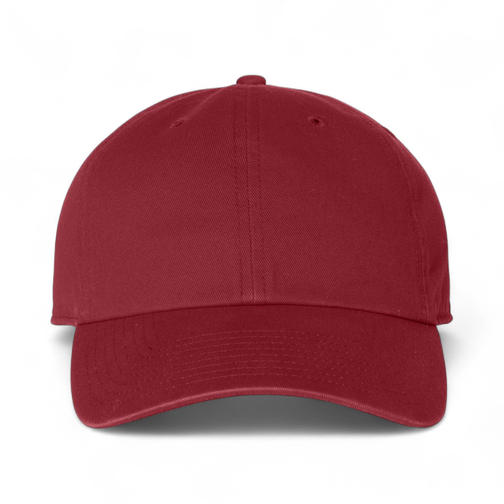 Front view of 47 Brand 4700 custom hat in cardinal