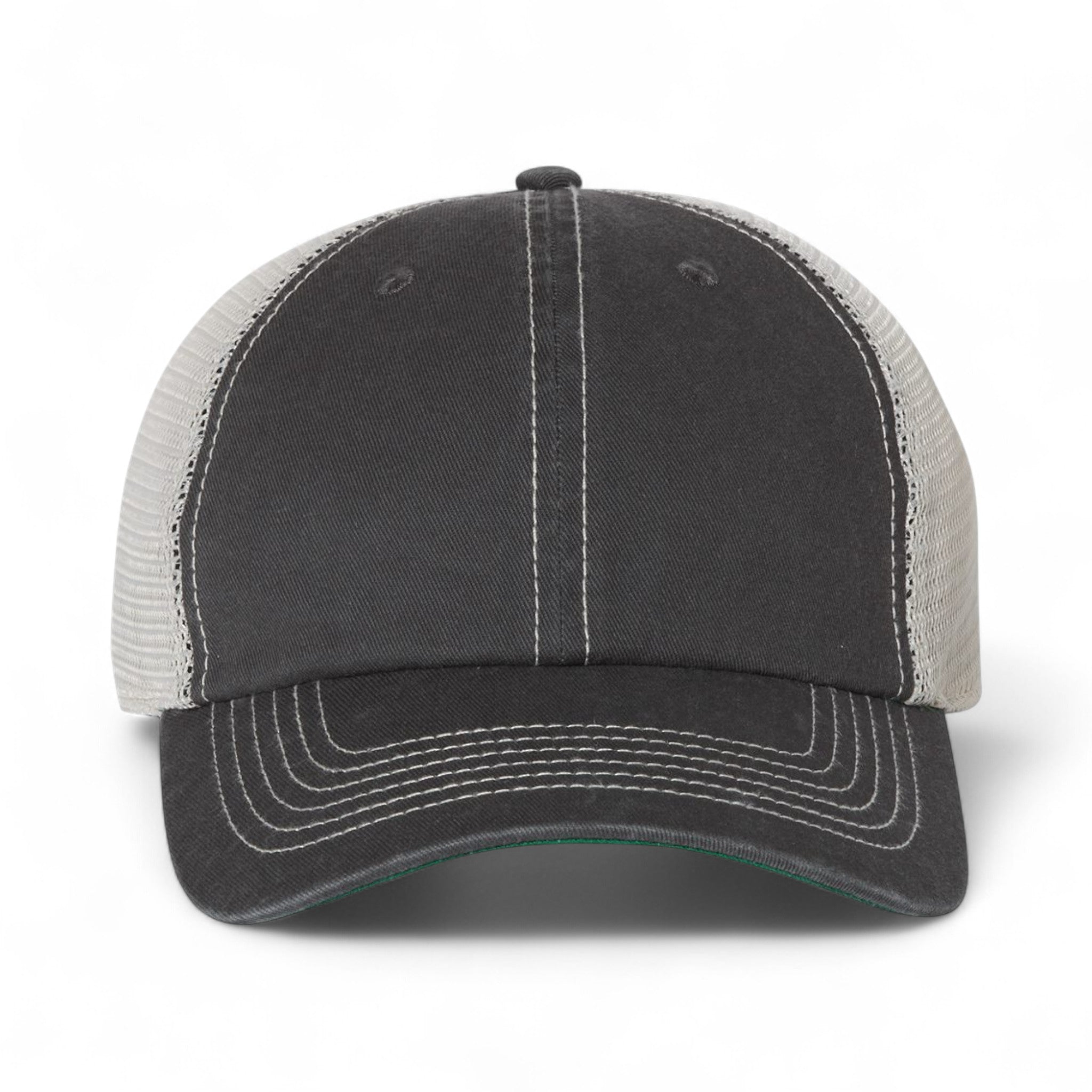 Front view of 47 Brand 4710 custom hat in charcoal and stone