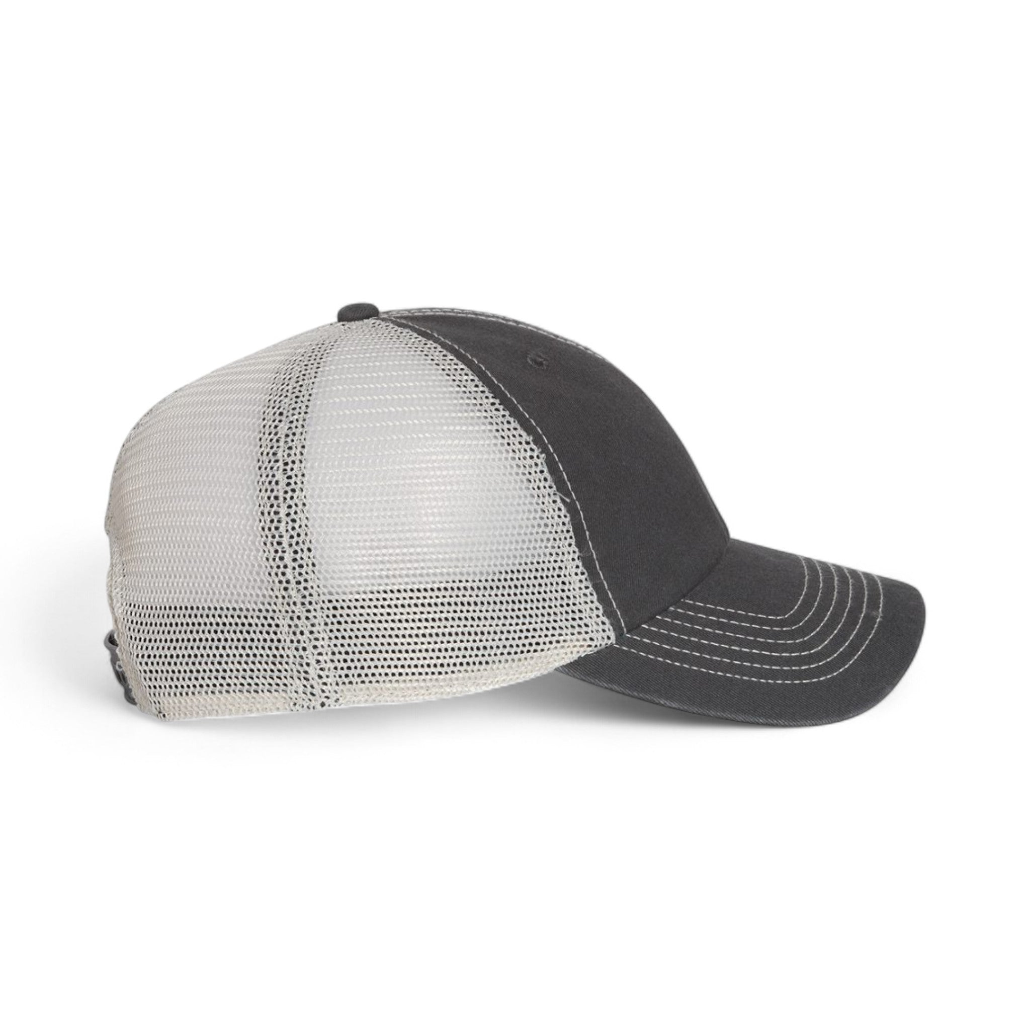 Right side view of 47 Brand 4710 custom hat in charcoal and stone