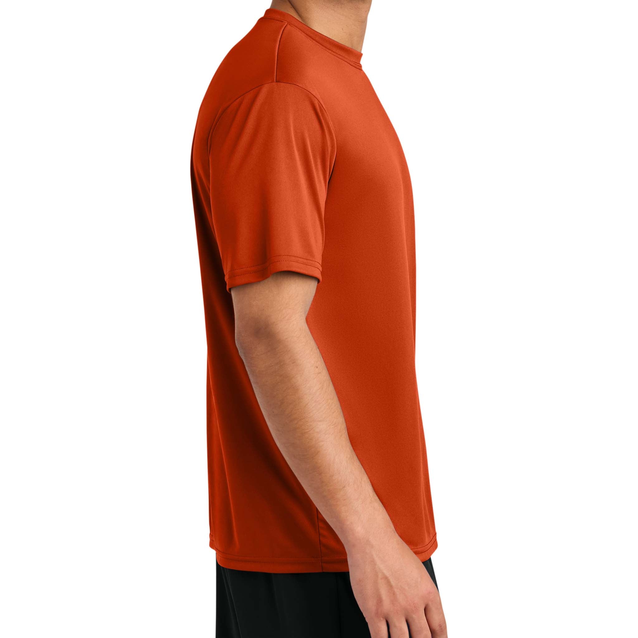 A4 N3142 custom short sleeve t-shirt in athletic orange, right side view