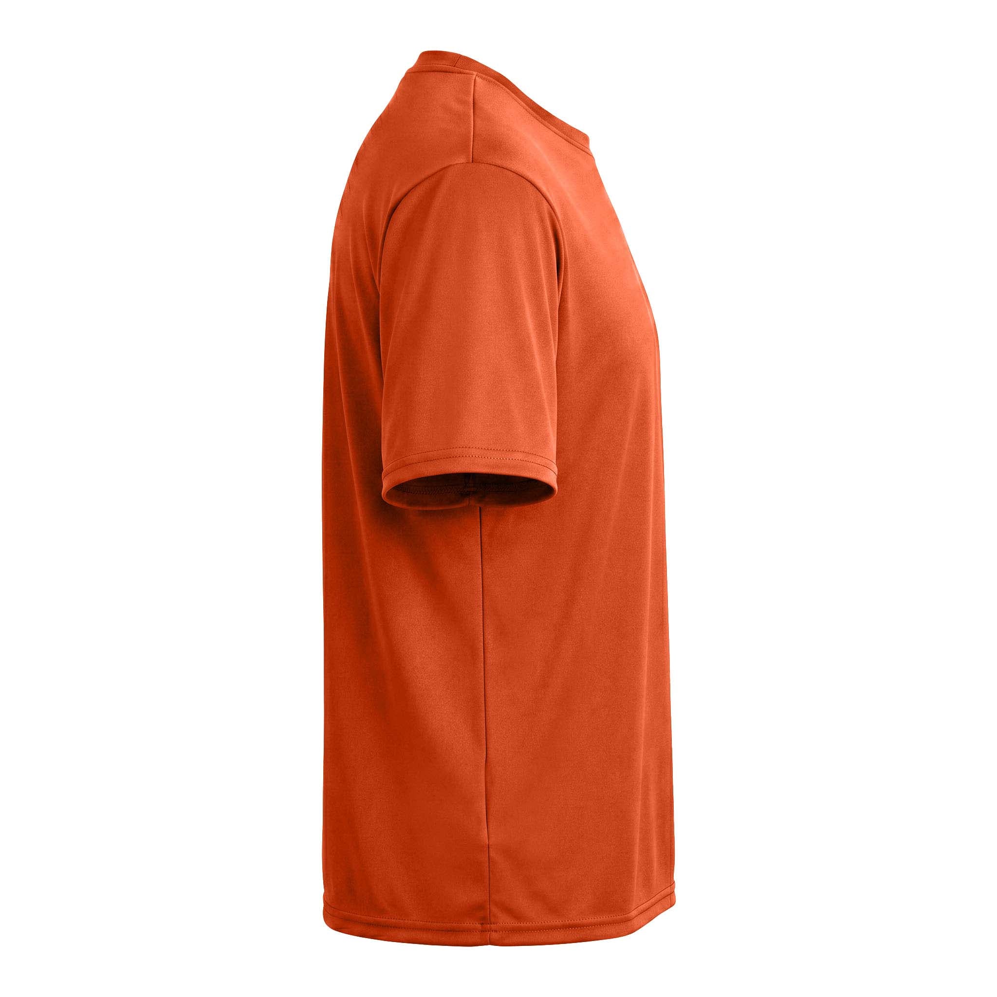 A4 N3142 custom short sleeve t-shirt in athletic orange, right side view