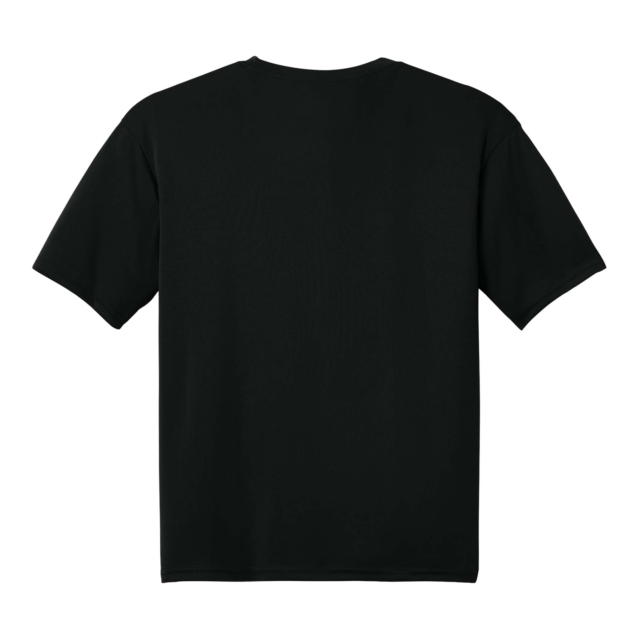 A4 N3142 custom short sleeve t-shirt in black, back view