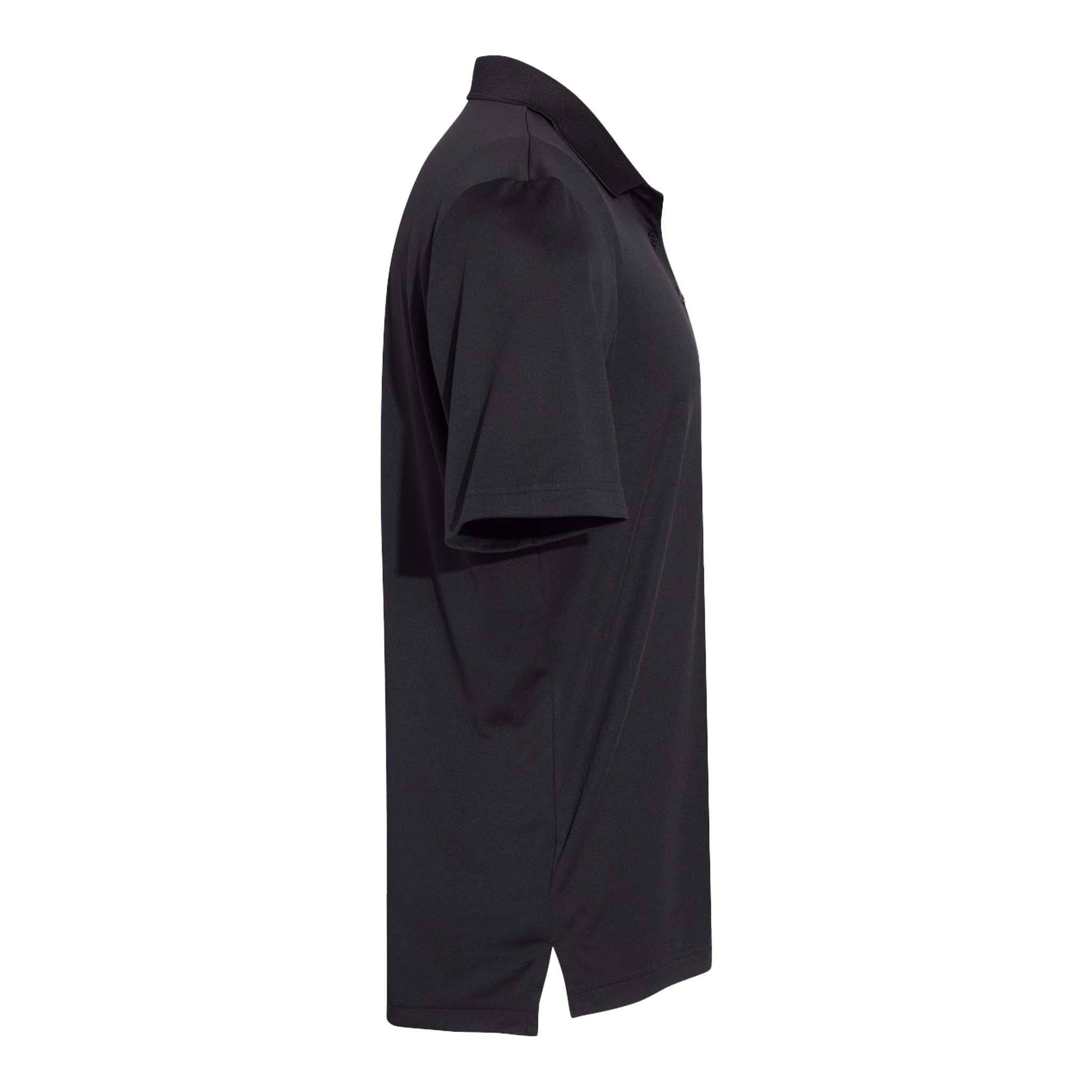 Adidas A230 custom polo in black, right side view