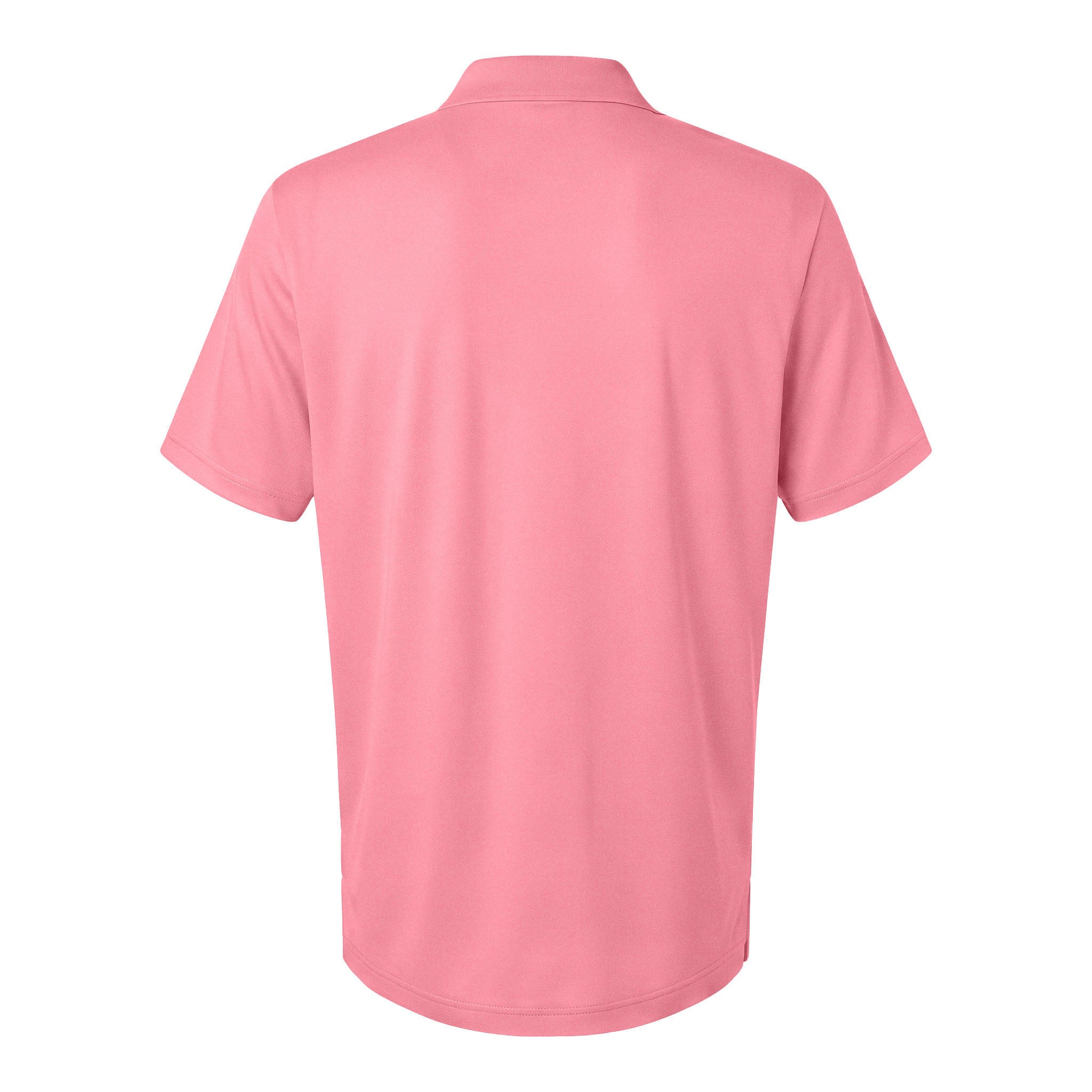 Adidas A230 custom polo in bliss pink, back view