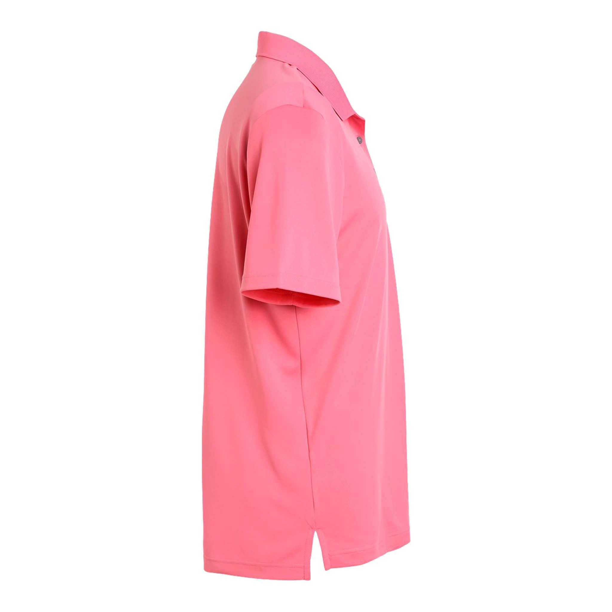 Adidas A230 custom polo in bliss pink, right side view