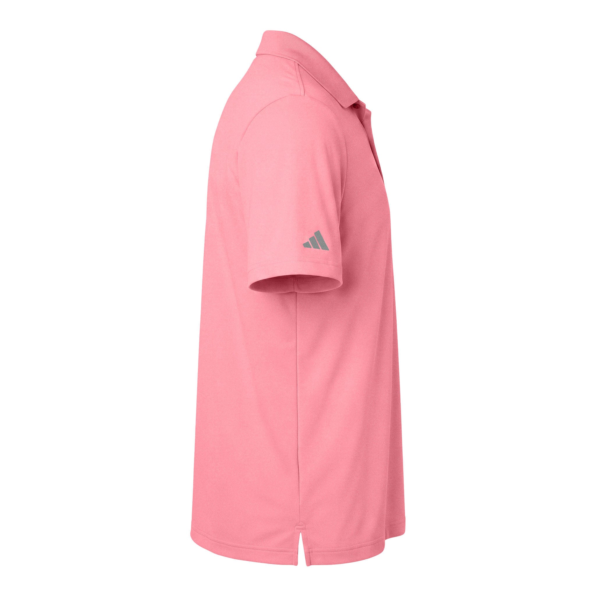 Adidas A230 custom polo in bliss pink, right side view