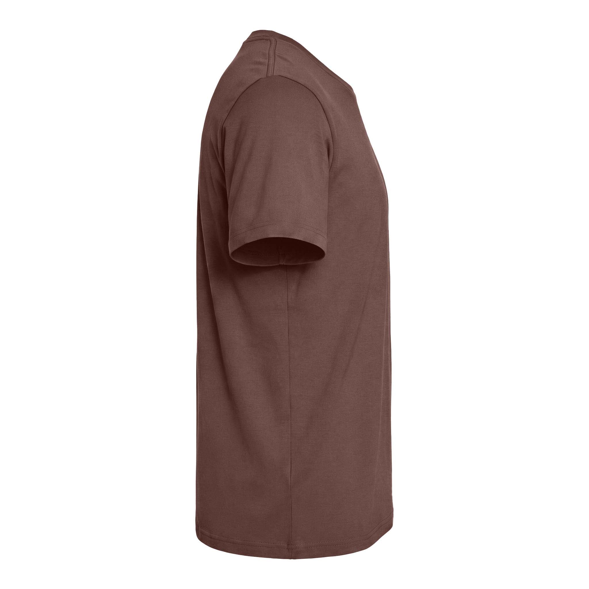 Bella + Canvas 3001 custom short sleeve t-shirt in chestnut, right side view