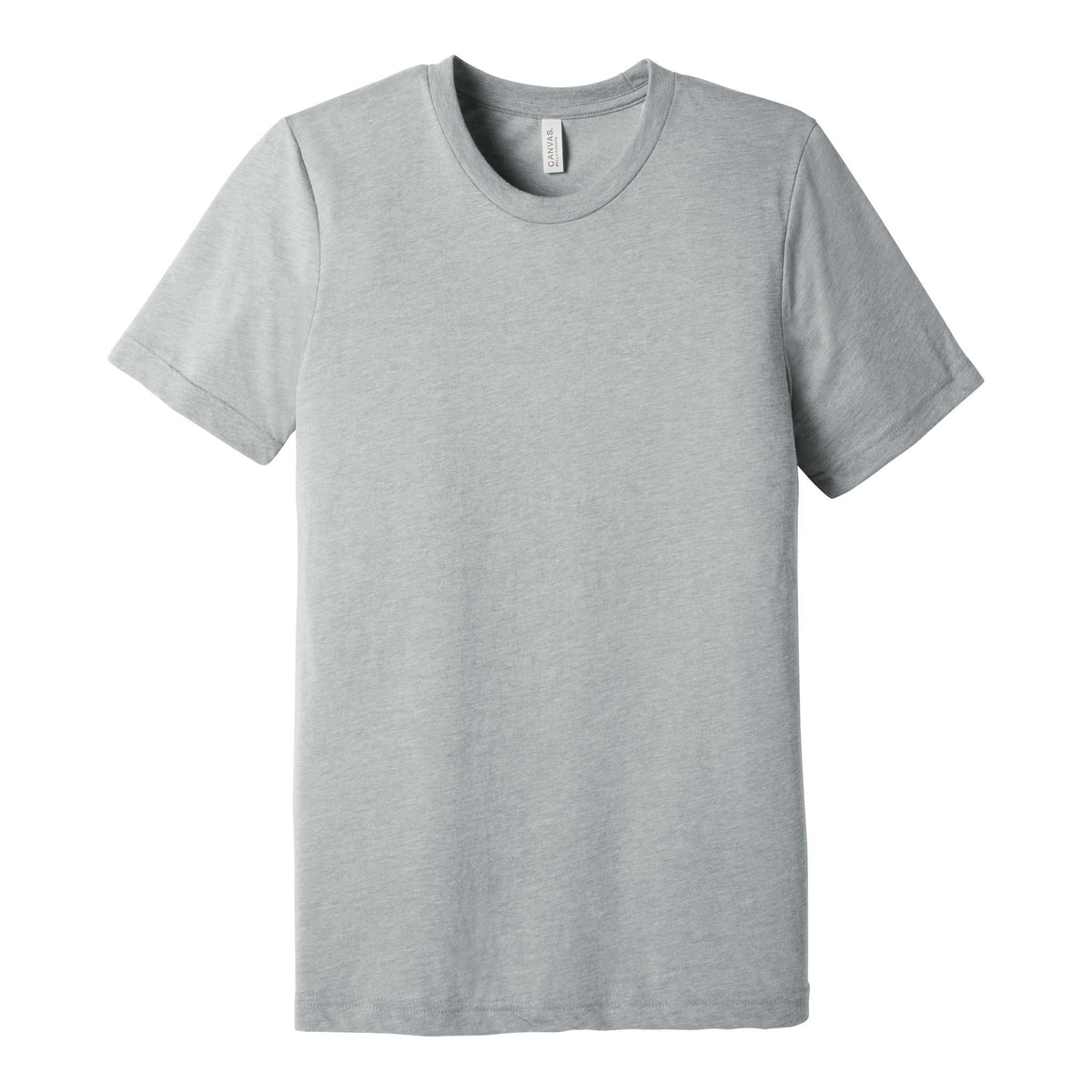 Bella + Canvas 3413 custom short sleeve t-shirt in athletic grey triblend, front view