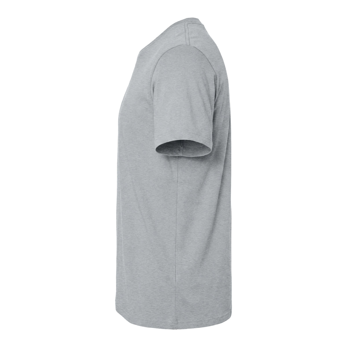 Bella + Canvas 3413 custom short sleeve t-shirt in athletic grey triblend, left side view