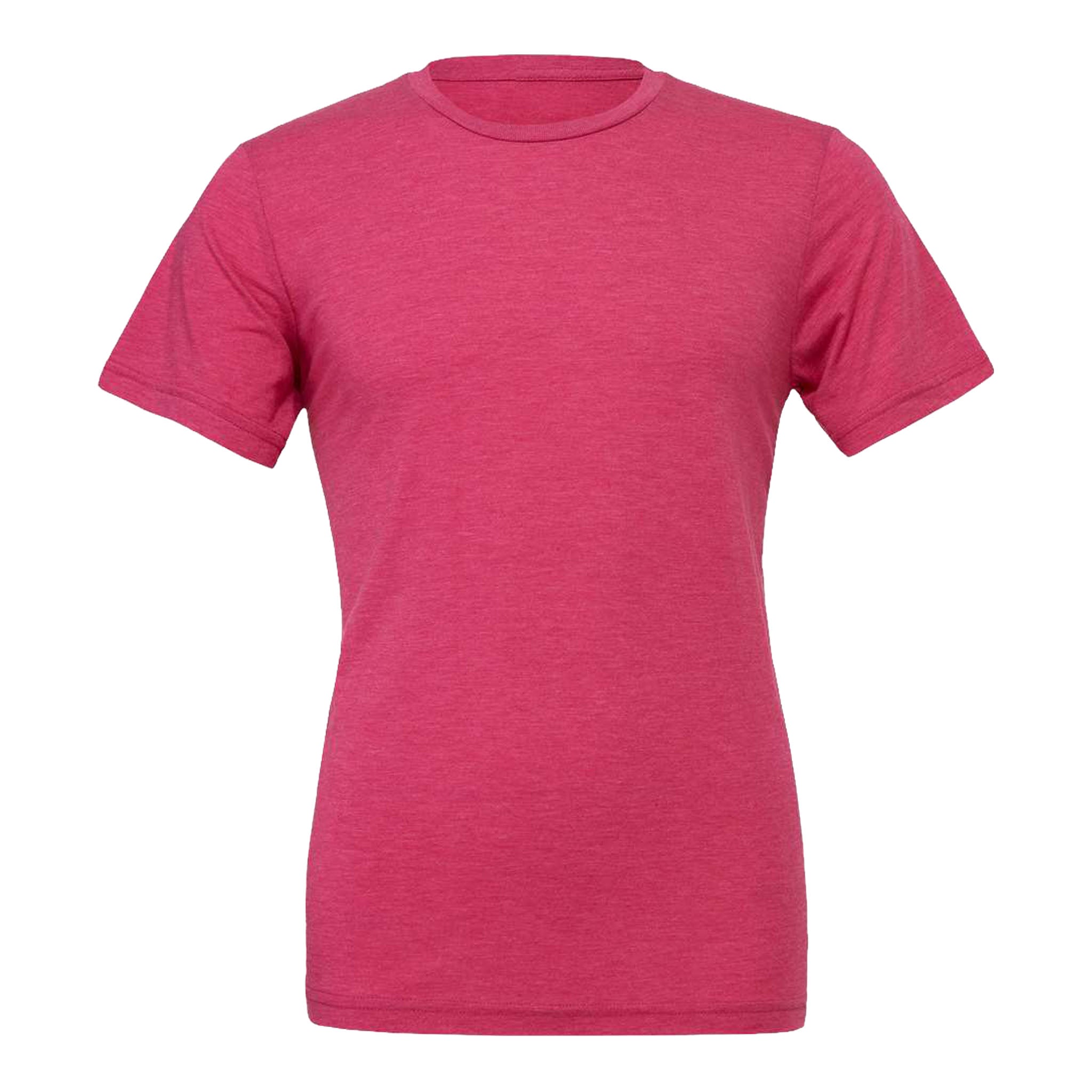 Bella + Canvas 3413 custom short sleeve t-shirt in berry triblend, front view