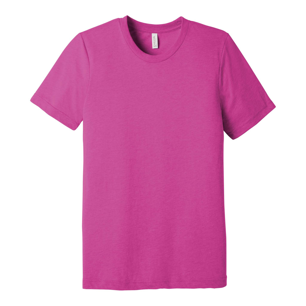 Bella + Canvas 3413 custom short sleeve t-shirt in berry triblend, front view