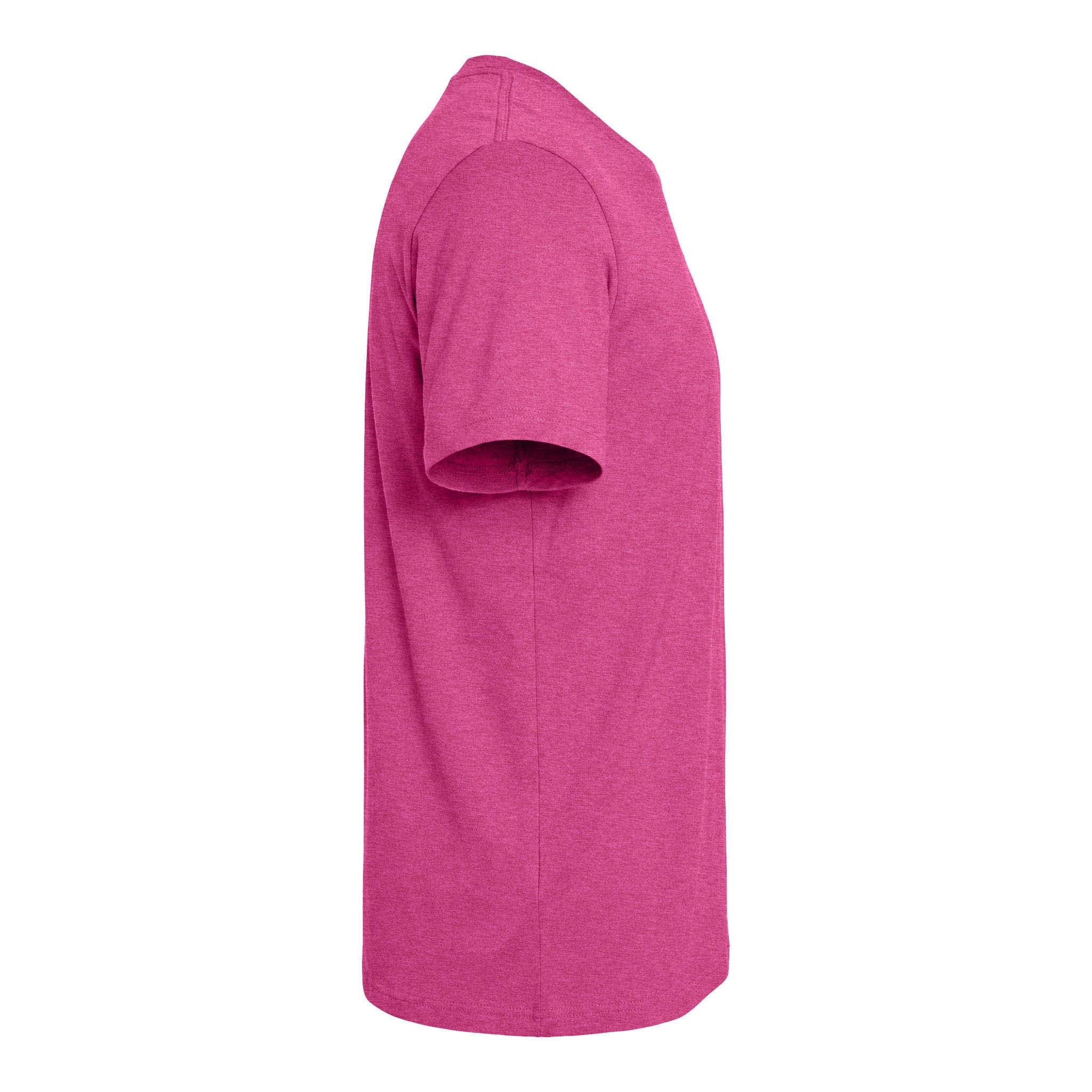 Bella + Canvas 3413 custom short sleeve t-shirt in berry triblend, right side view