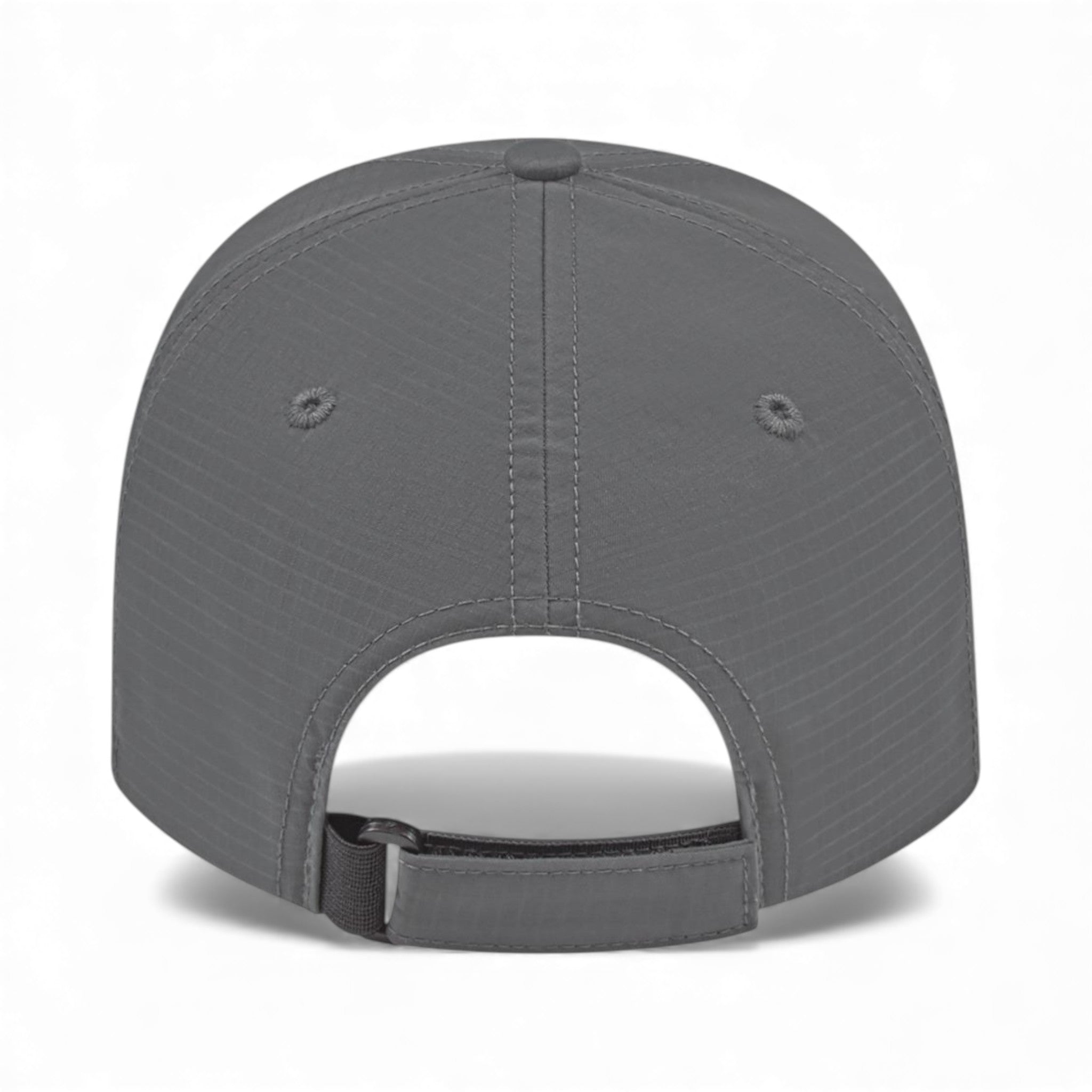 Back view of Cap America i7023 custom hat in charcoal