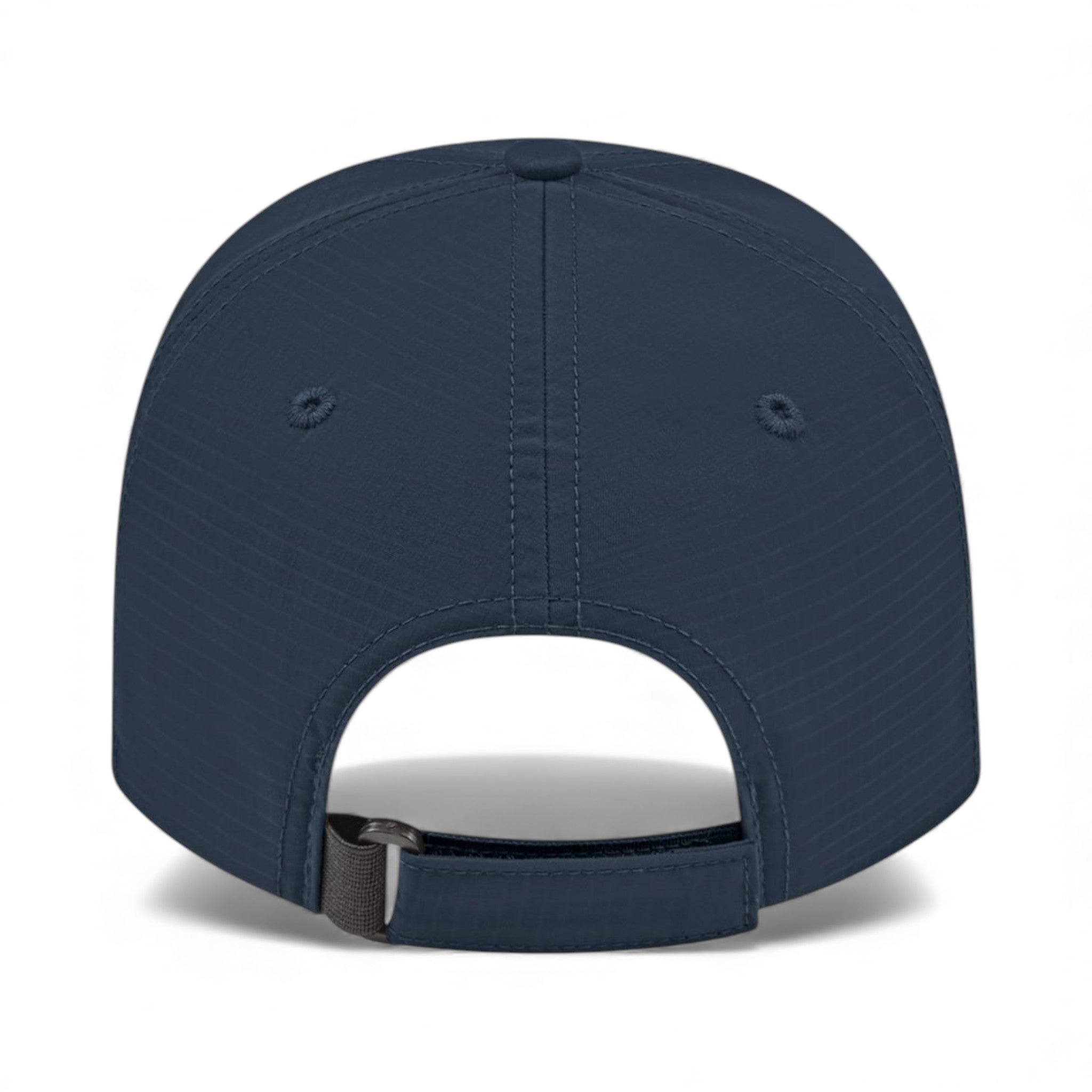 Back view of Cap America i7023 custom hat in navy