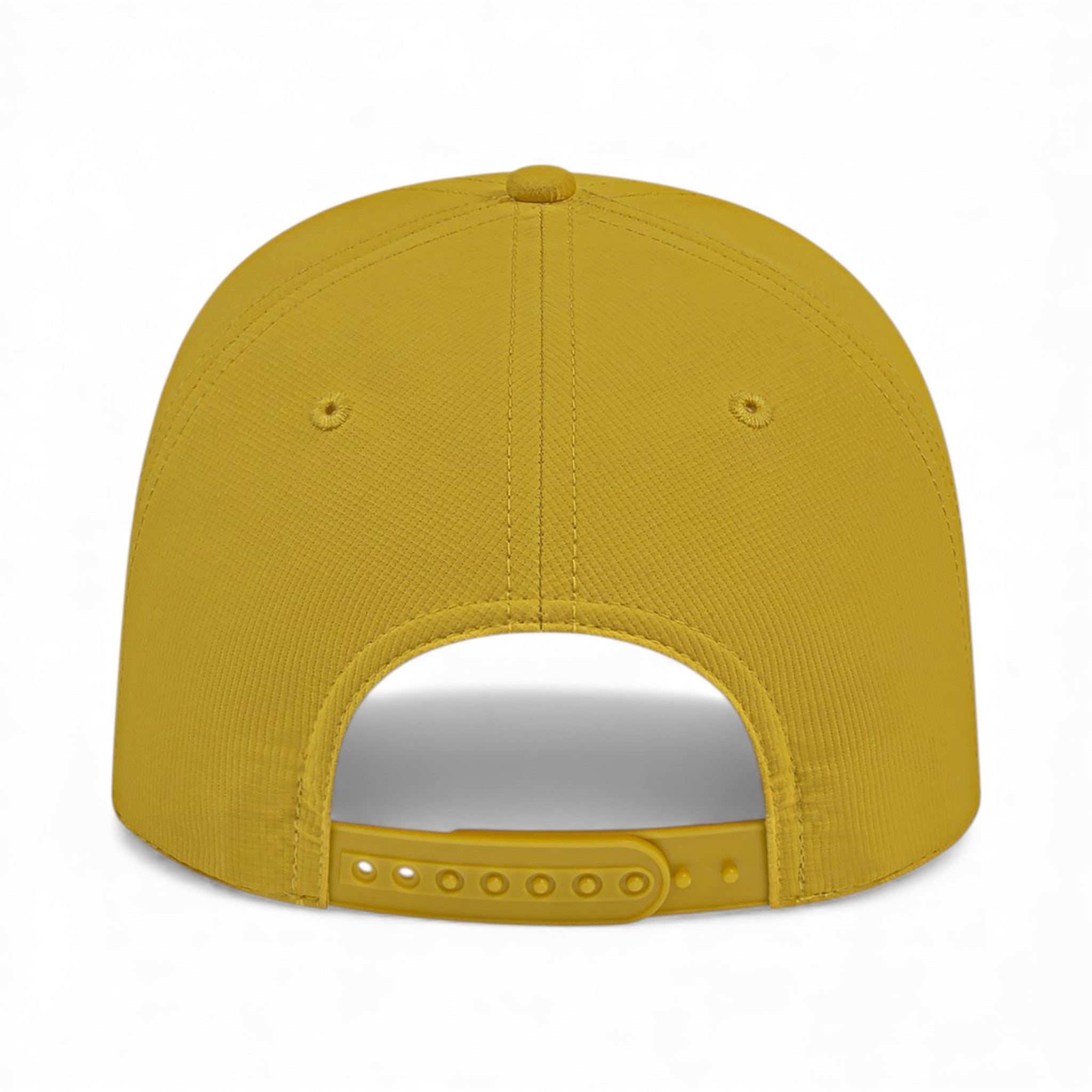 Back view of Cap America i7256 custom hat in dijon and black