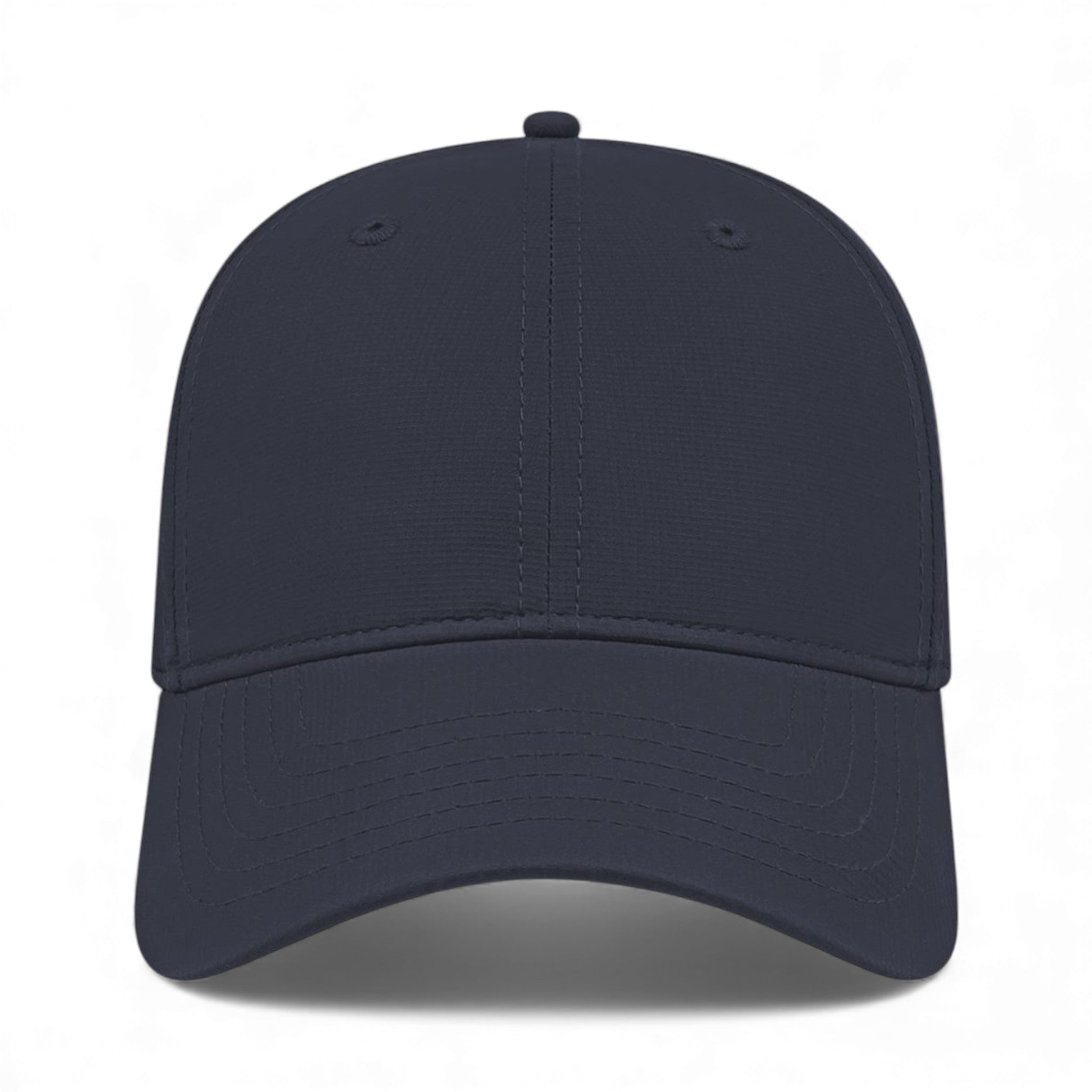 Front view of Cap America i8522 custom hat in navy