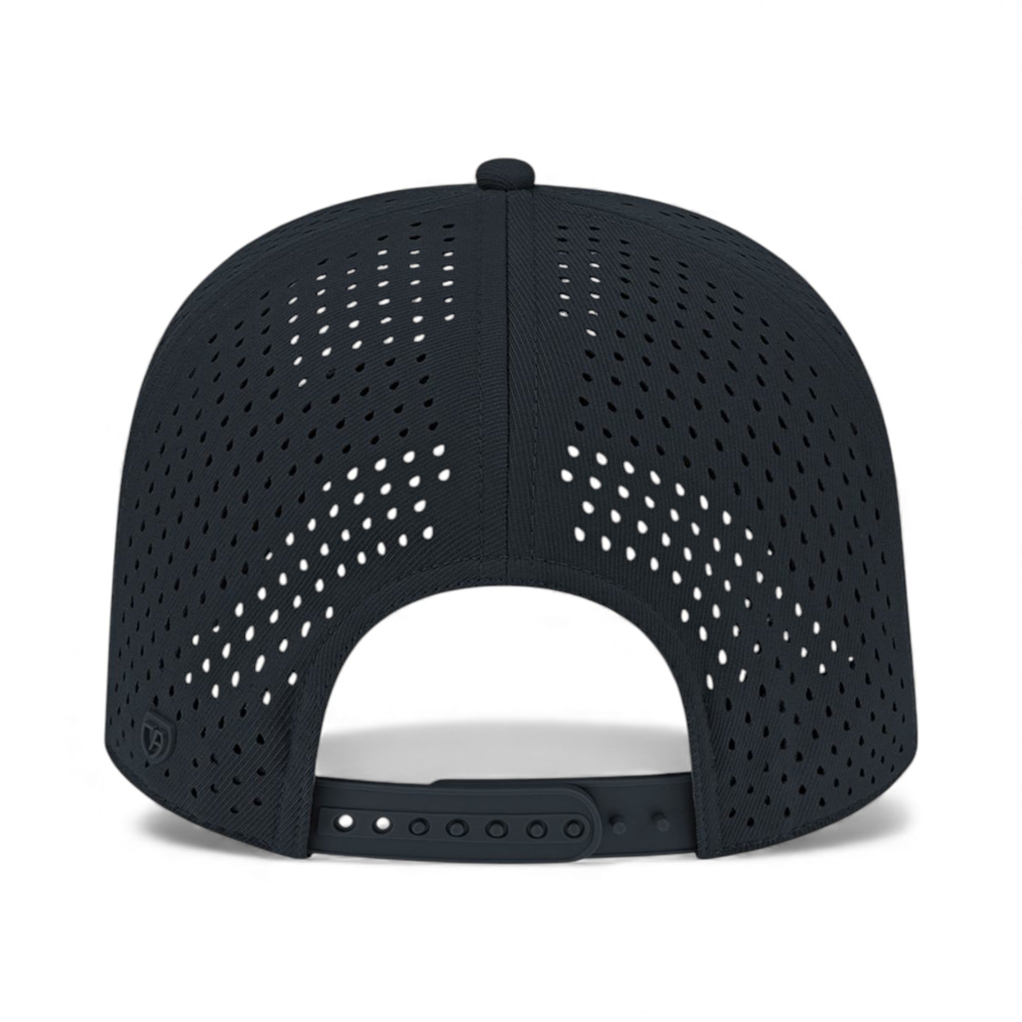 Back view of Cap America i8540 custom hat in black