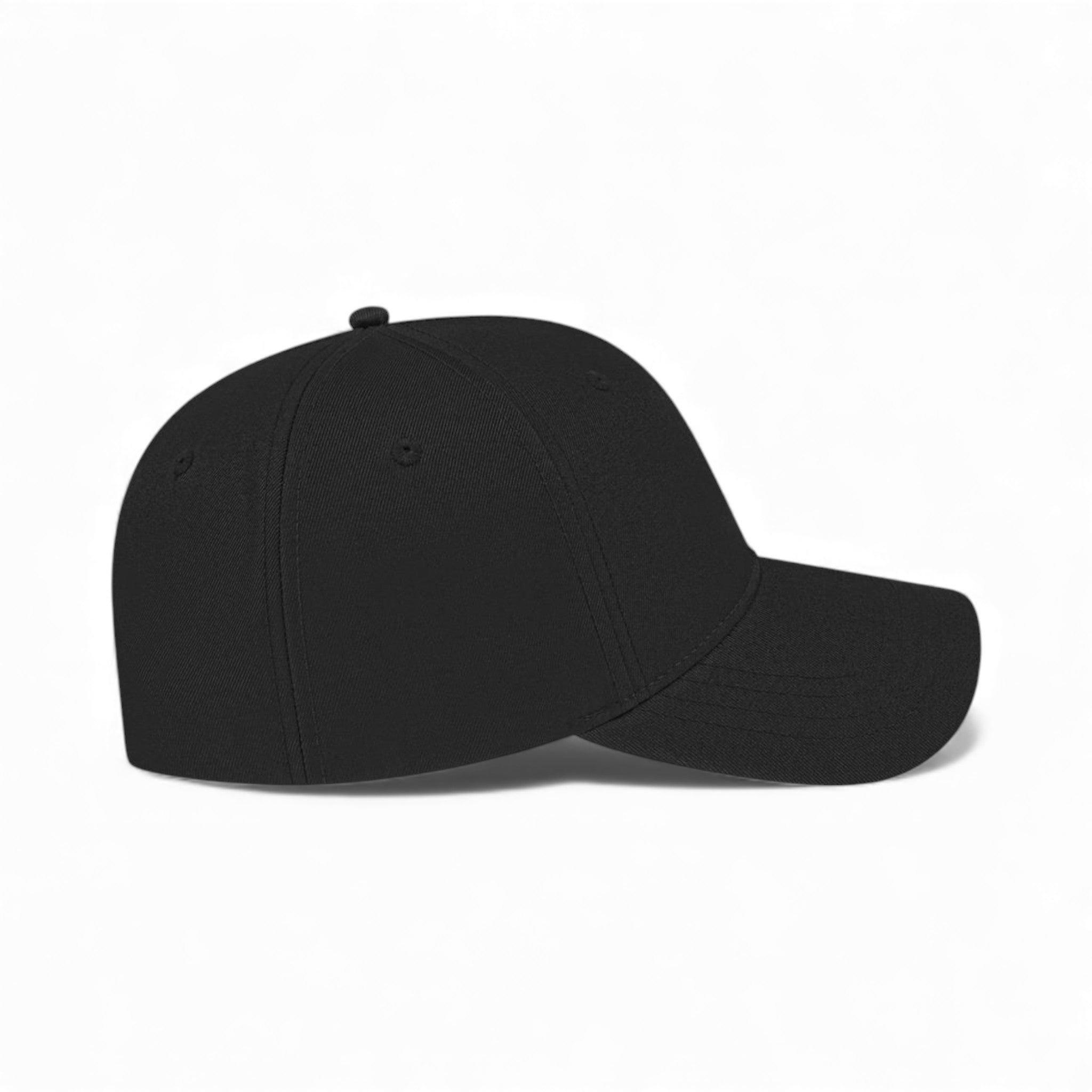 Right side view of Cap America x700 custom hat in black