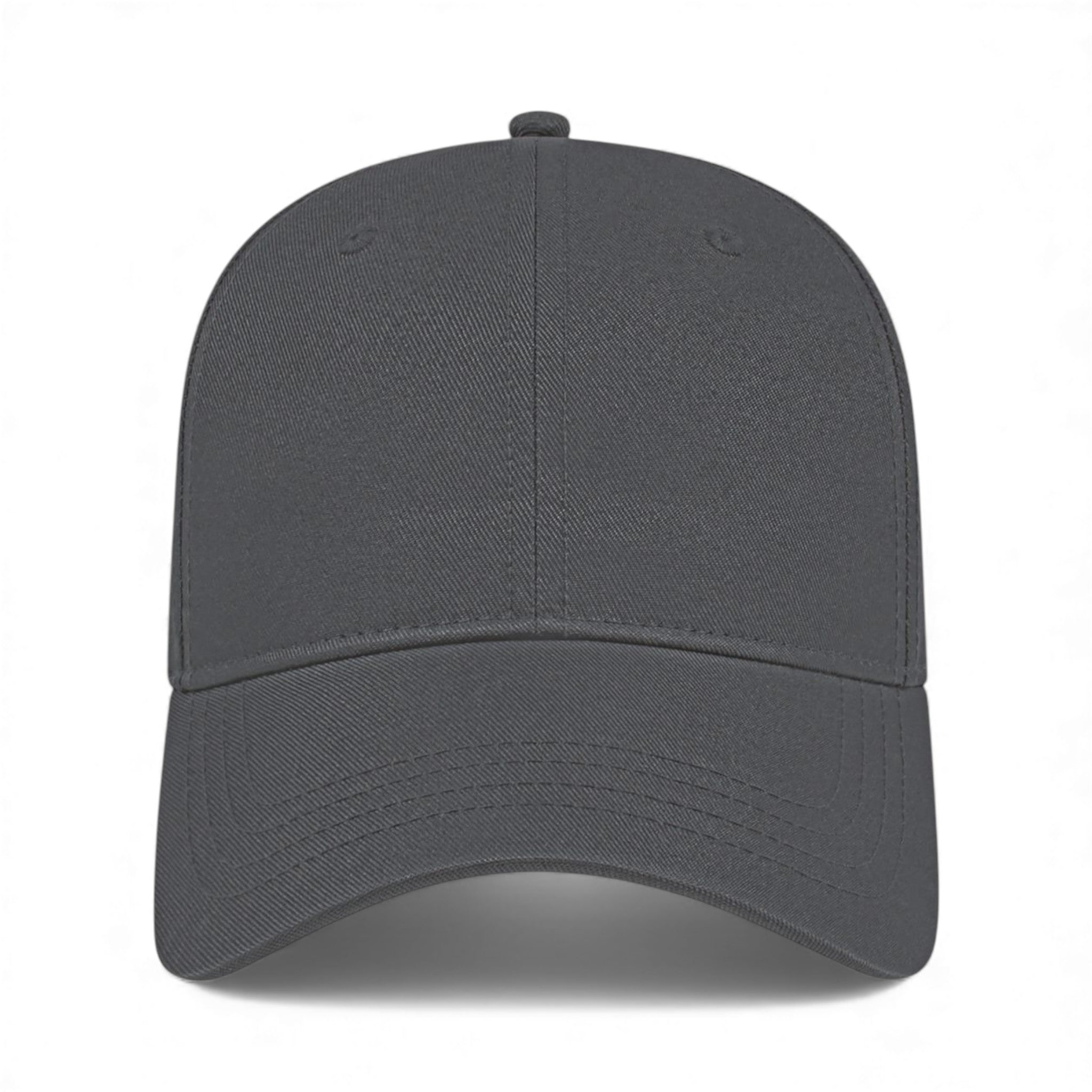 Front view of Cap America x700 custom hat in charcoal