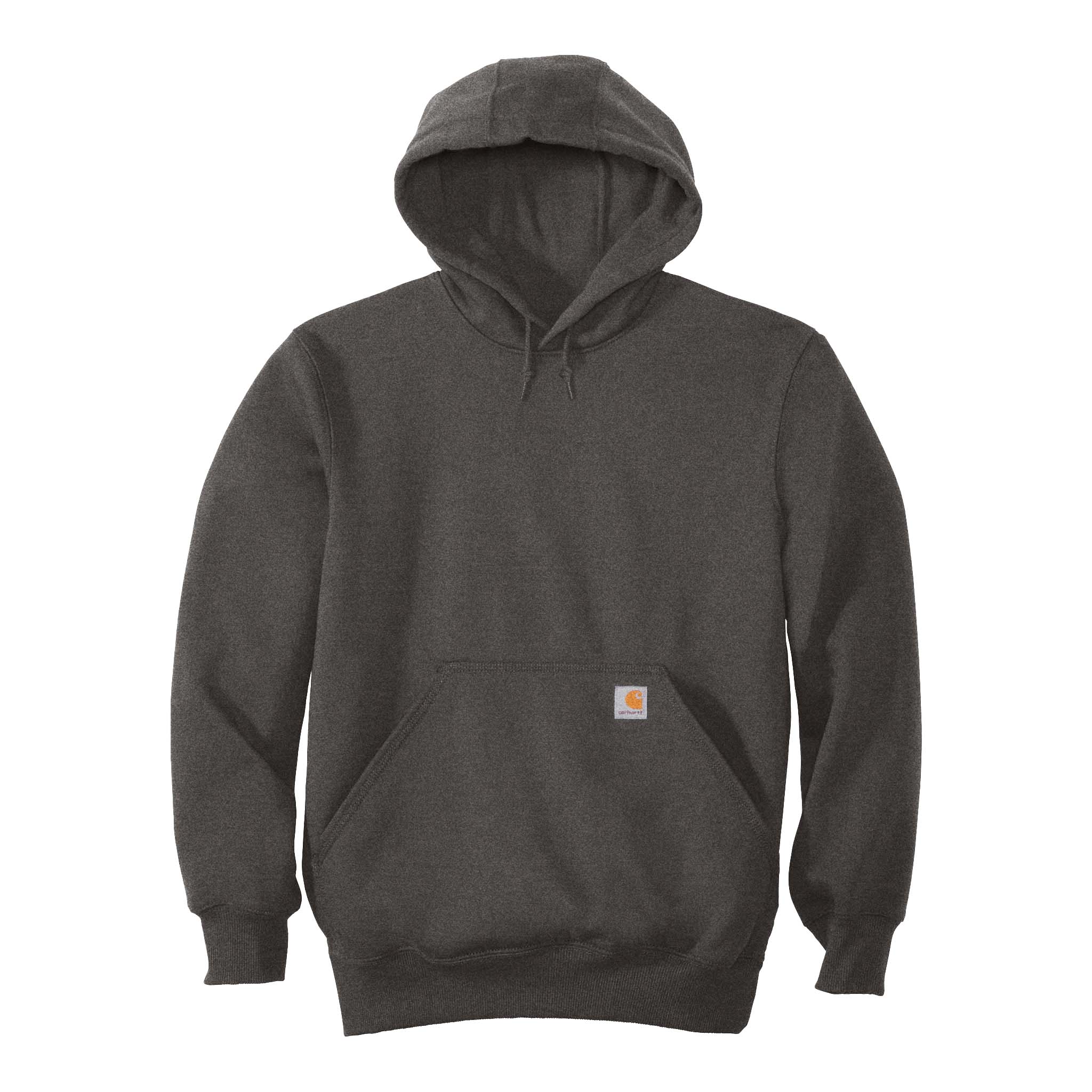Carhartt CT100615 custom hoodie in carbon heather, front view