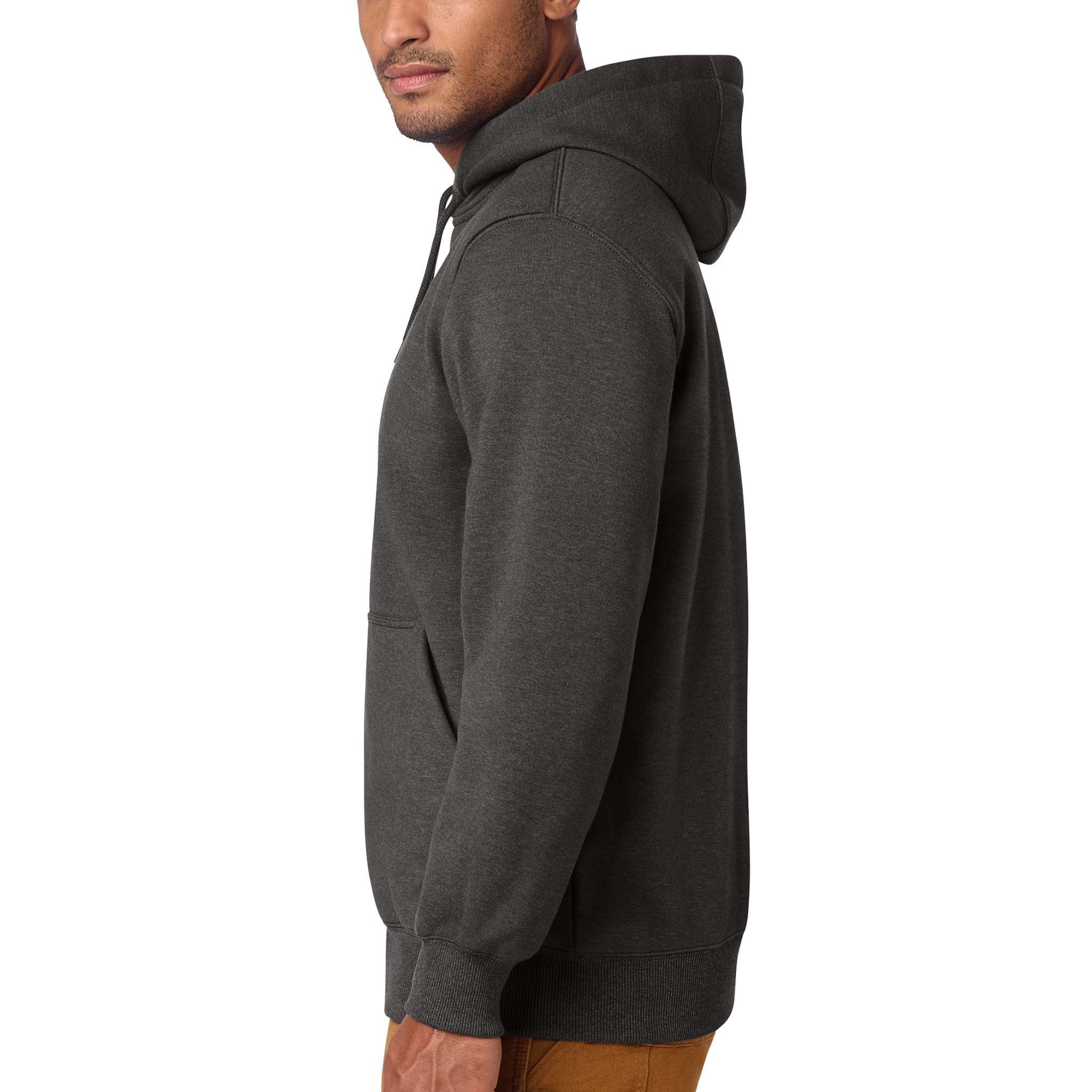 Carhartt CT100615 custom hoodie in carbon heather, left side view