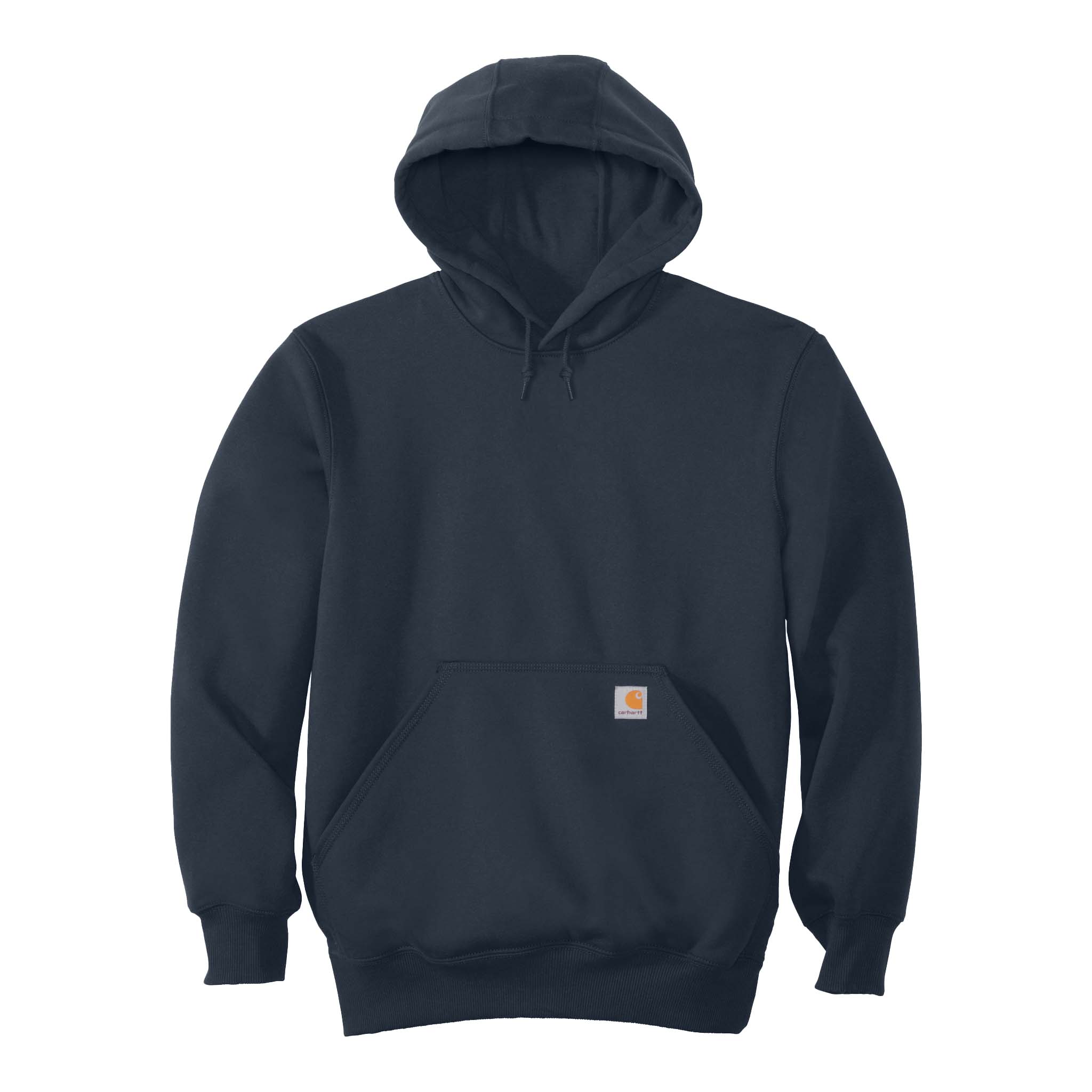 Carhartt CT100615 custom hoodie in new navy, front view