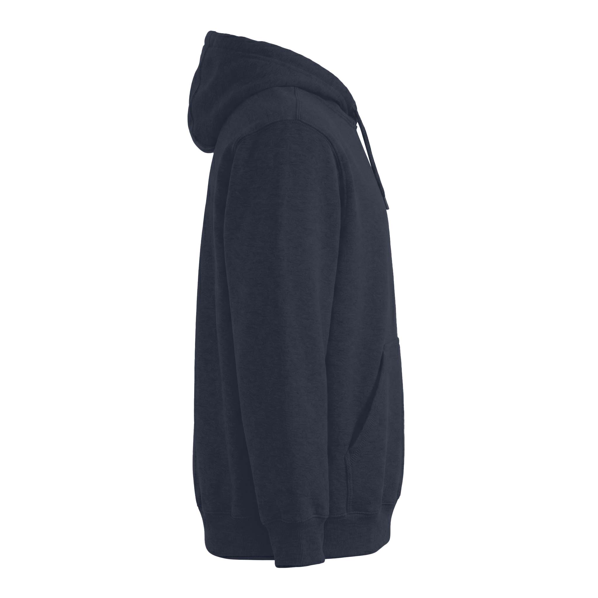 Carhartt CT100615 custom hoodie in new navy, right side view