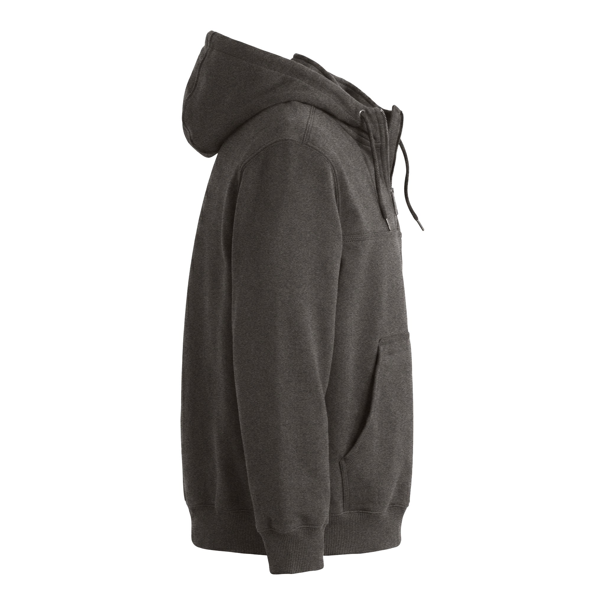 Carhartt CT100617 custom hoodie in carbon heather, right side view