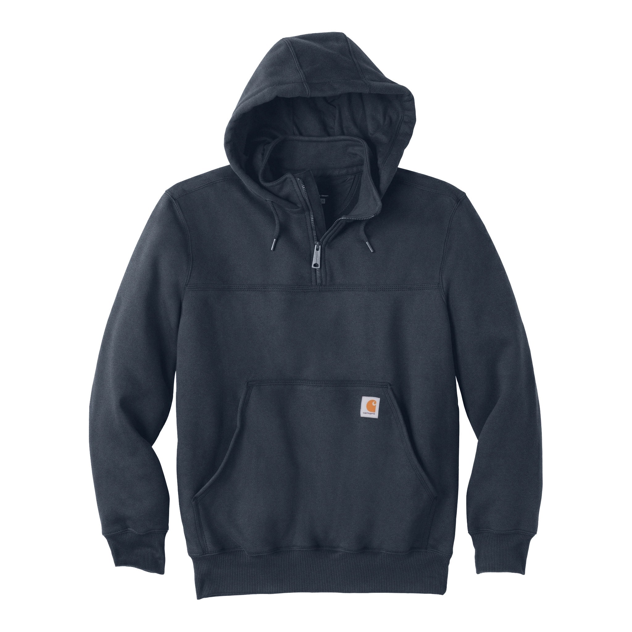 Carhartt CT100617 custom hoodie in new navy, front view