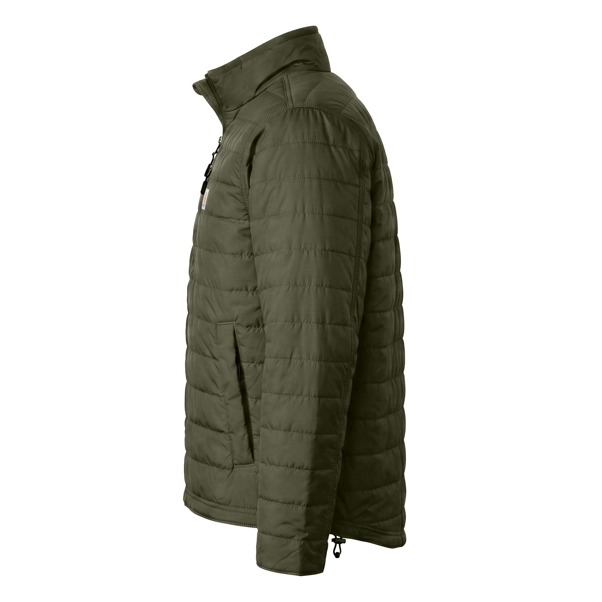 Carhartt CT102208 custom jacket in moss, left side view