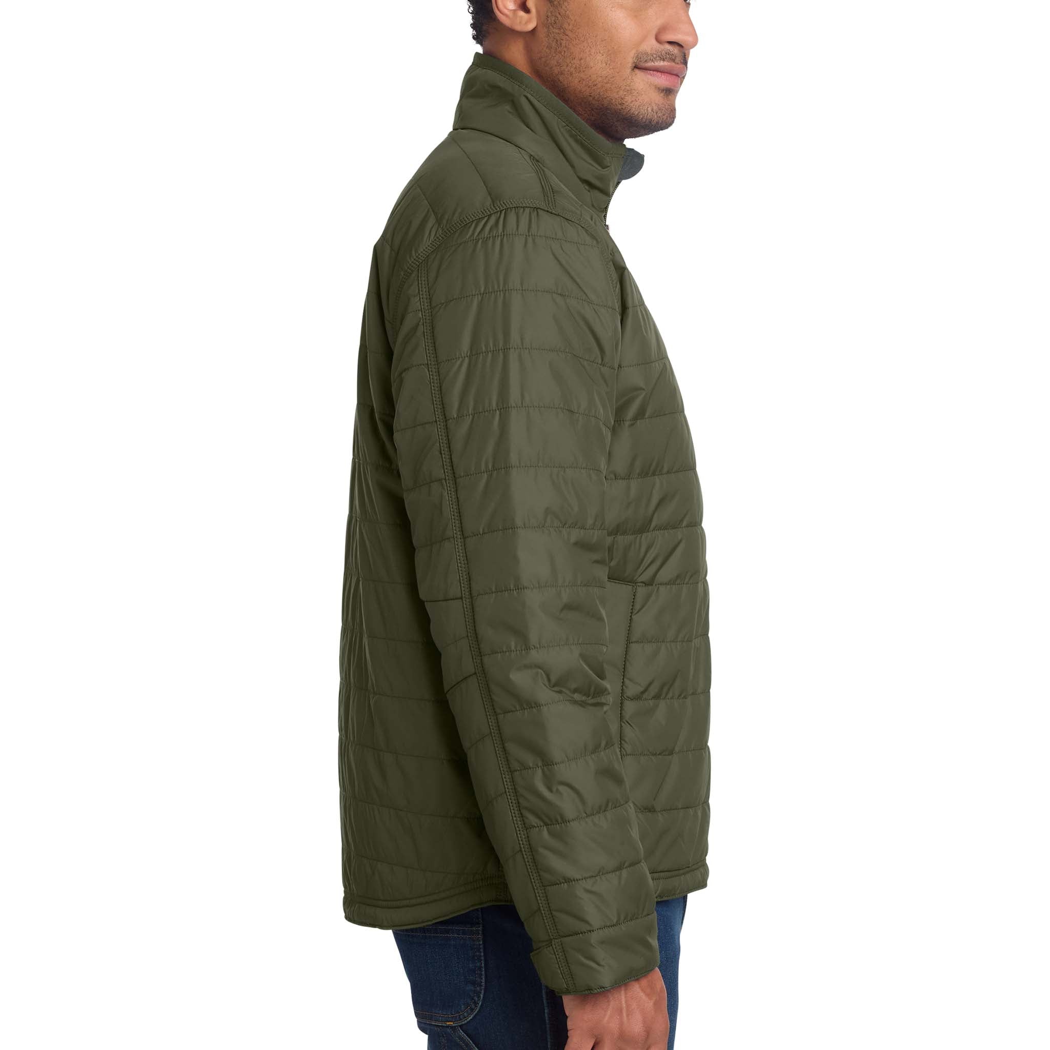 Carhartt CT102208 custom jacket in moss, right side view