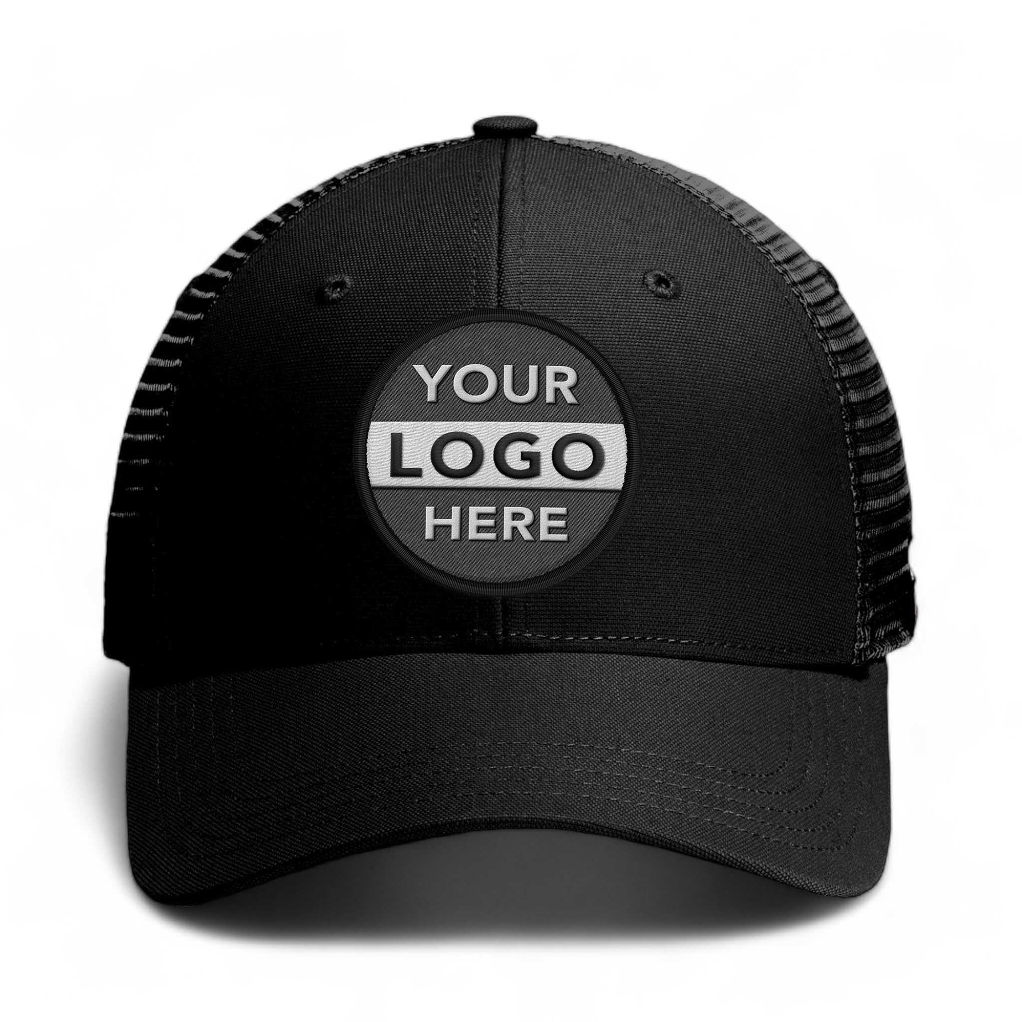 Carhartt CT103056 custom embroidered patch hat in black