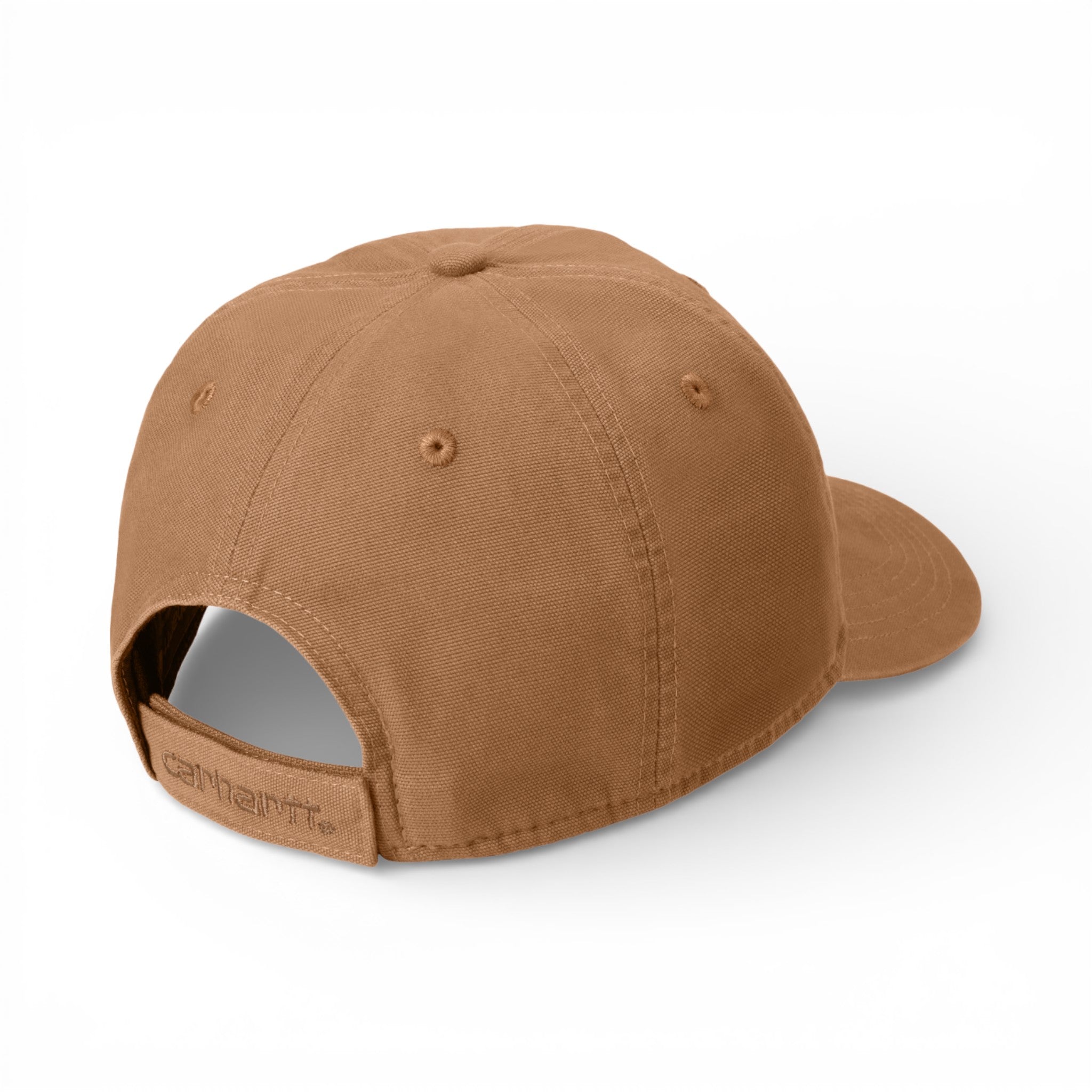 Back view of Carhartt CT103938 custom hat in carhartt brown