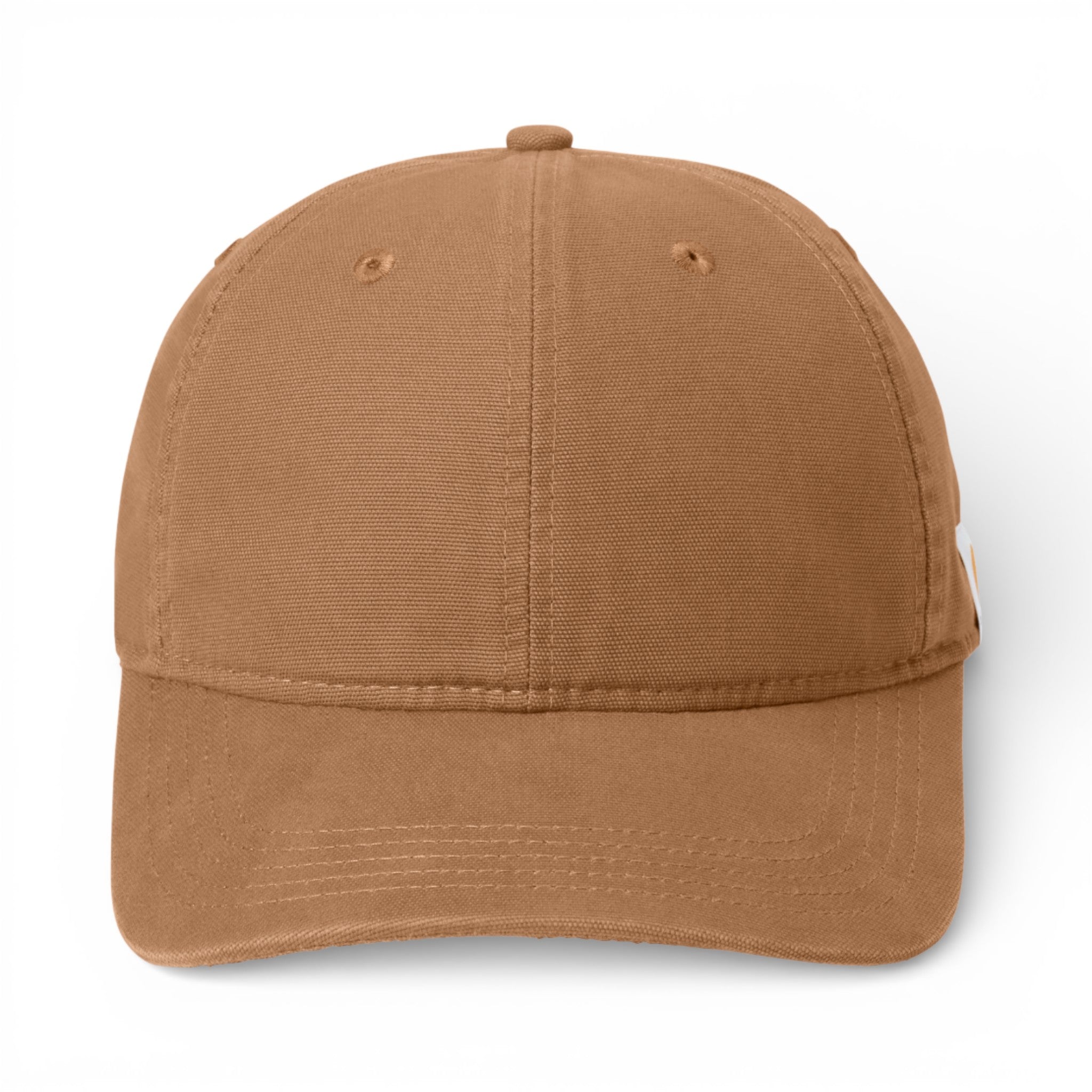 Front view of Carhartt CT103938 custom hat in carhartt brown