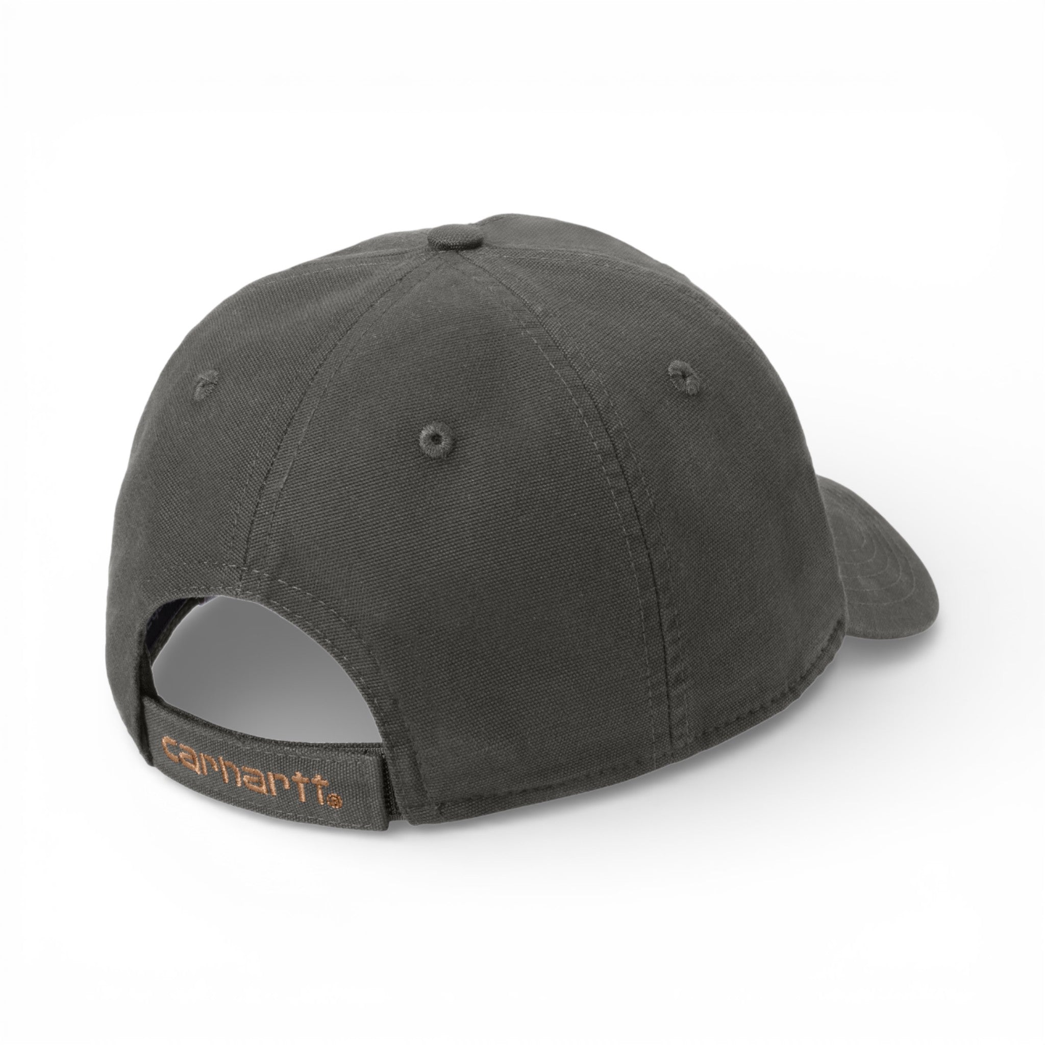 Back view of Carhartt CT103938 custom hat in gravel
