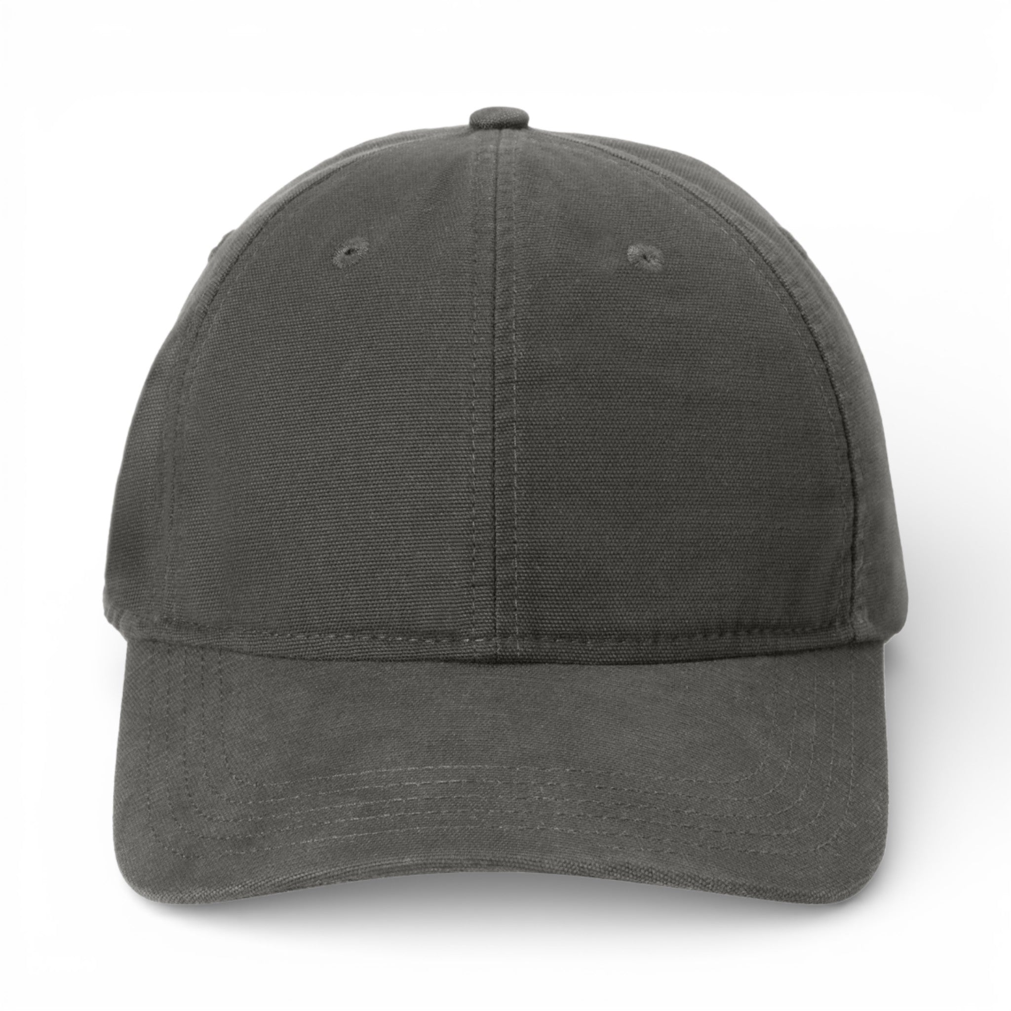 Front view of Carhartt CT103938 custom hat in gravel