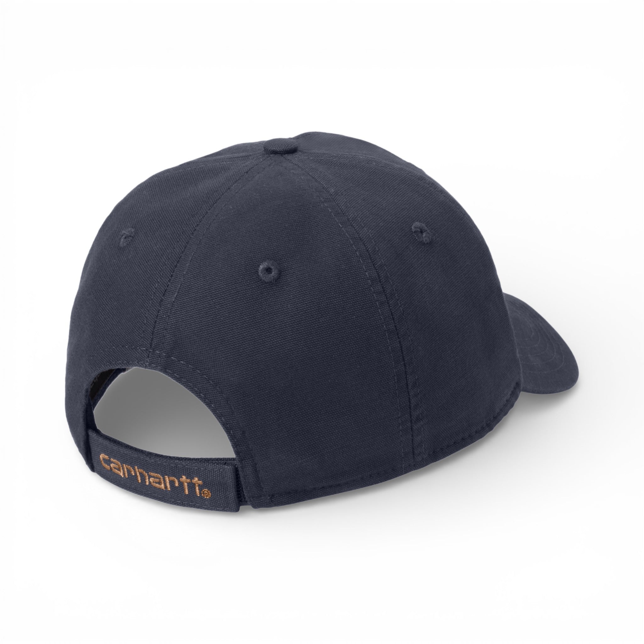 Back view of Carhartt CT103938 custom hat in navy