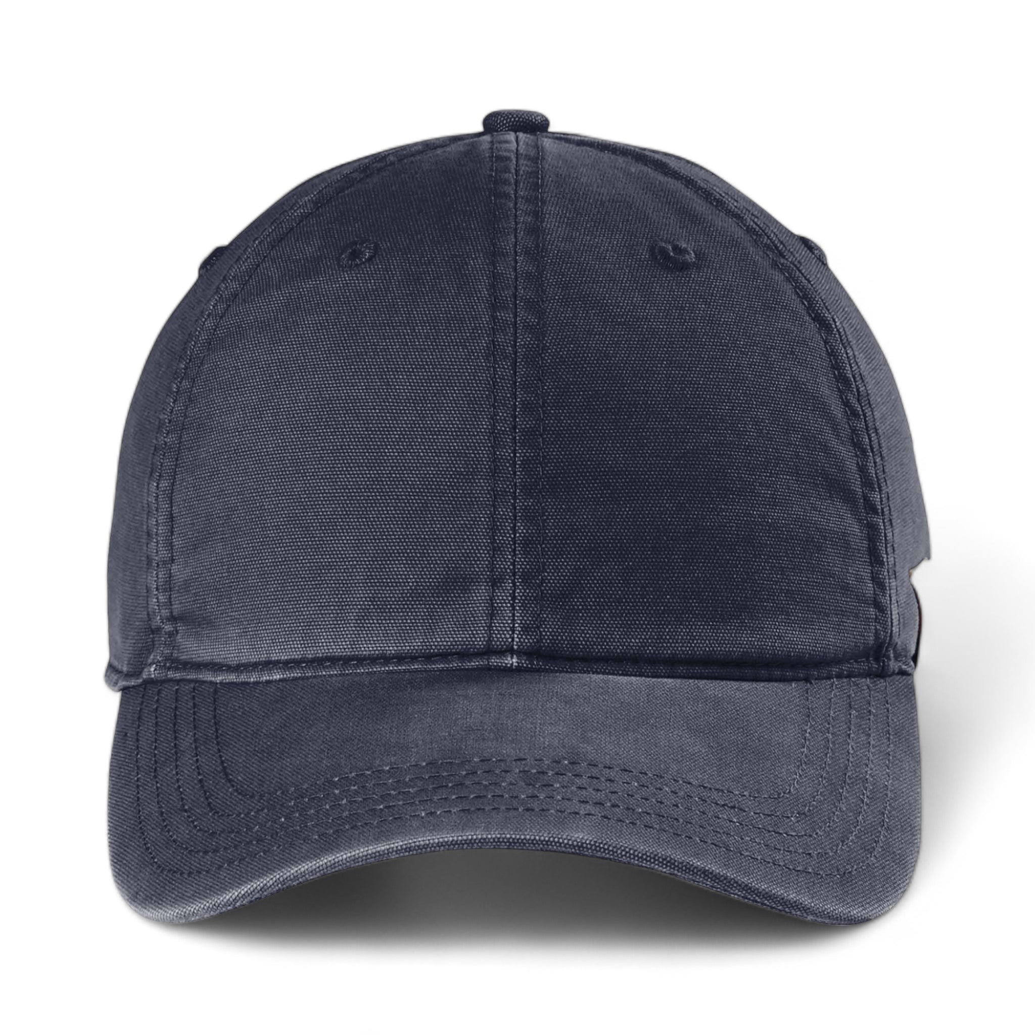 Front view of Carhartt CT103938 custom hat in navy