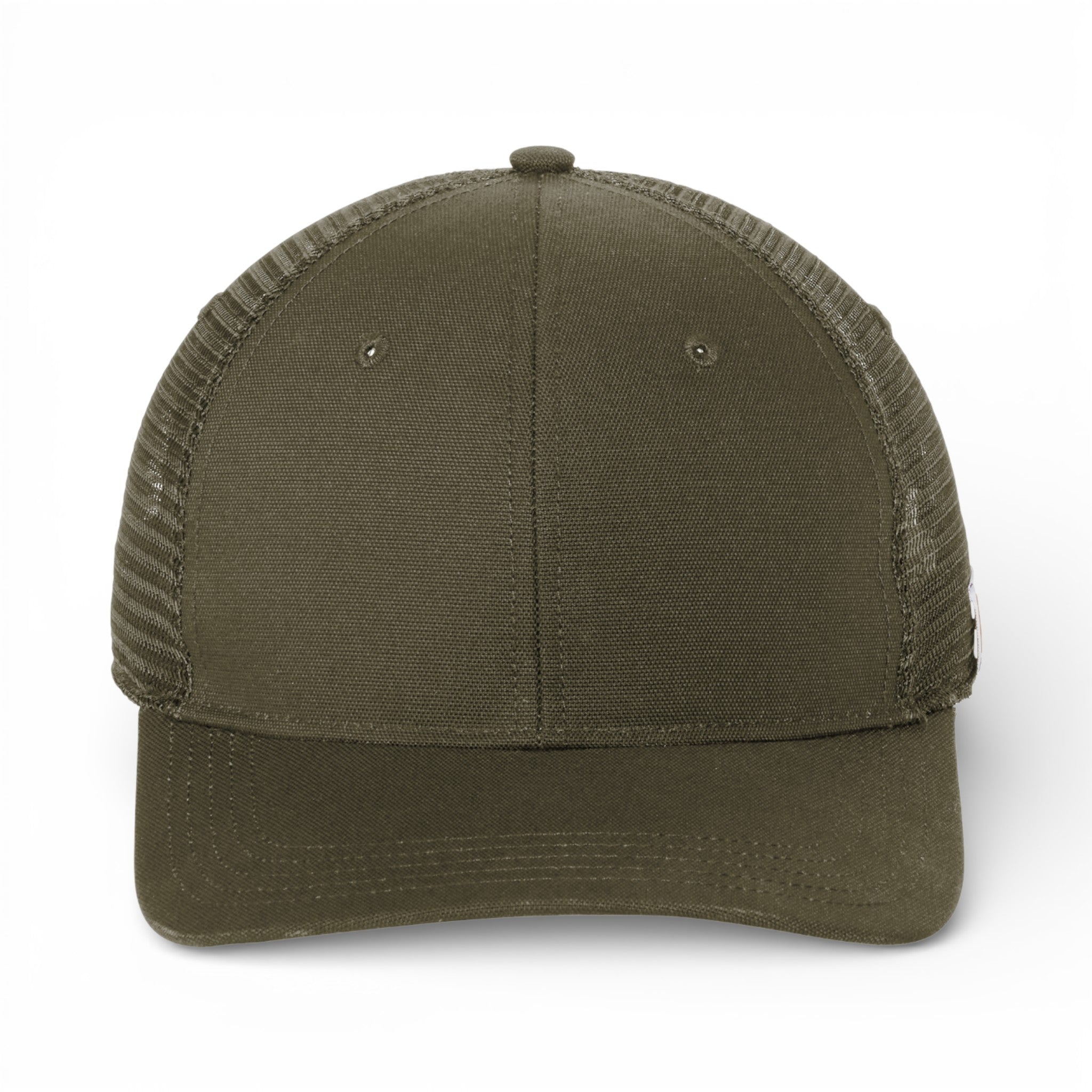 Front view of Carhartt CT105298 custom hat in moss