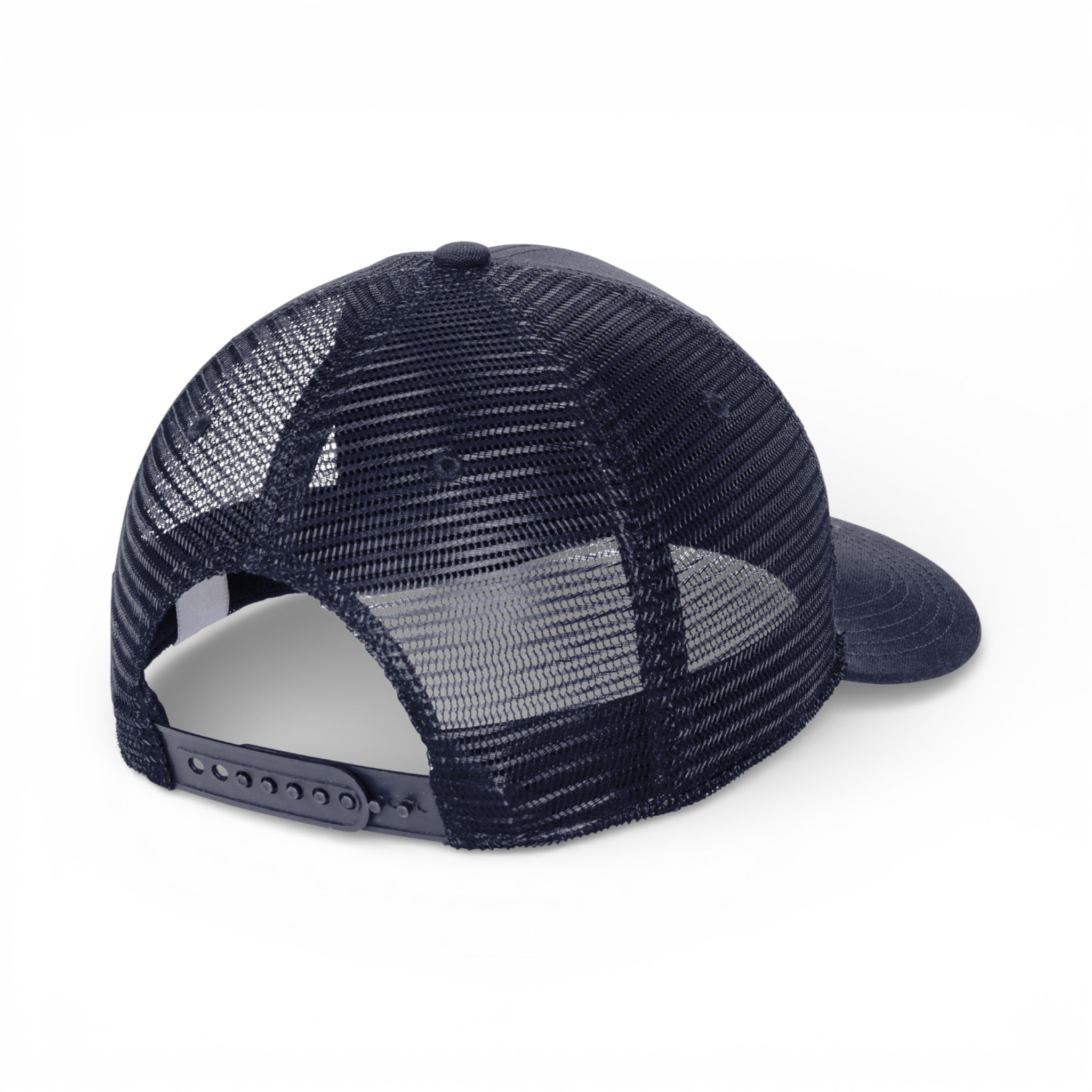 Back view of Carhartt CT105298 custom hat in navy