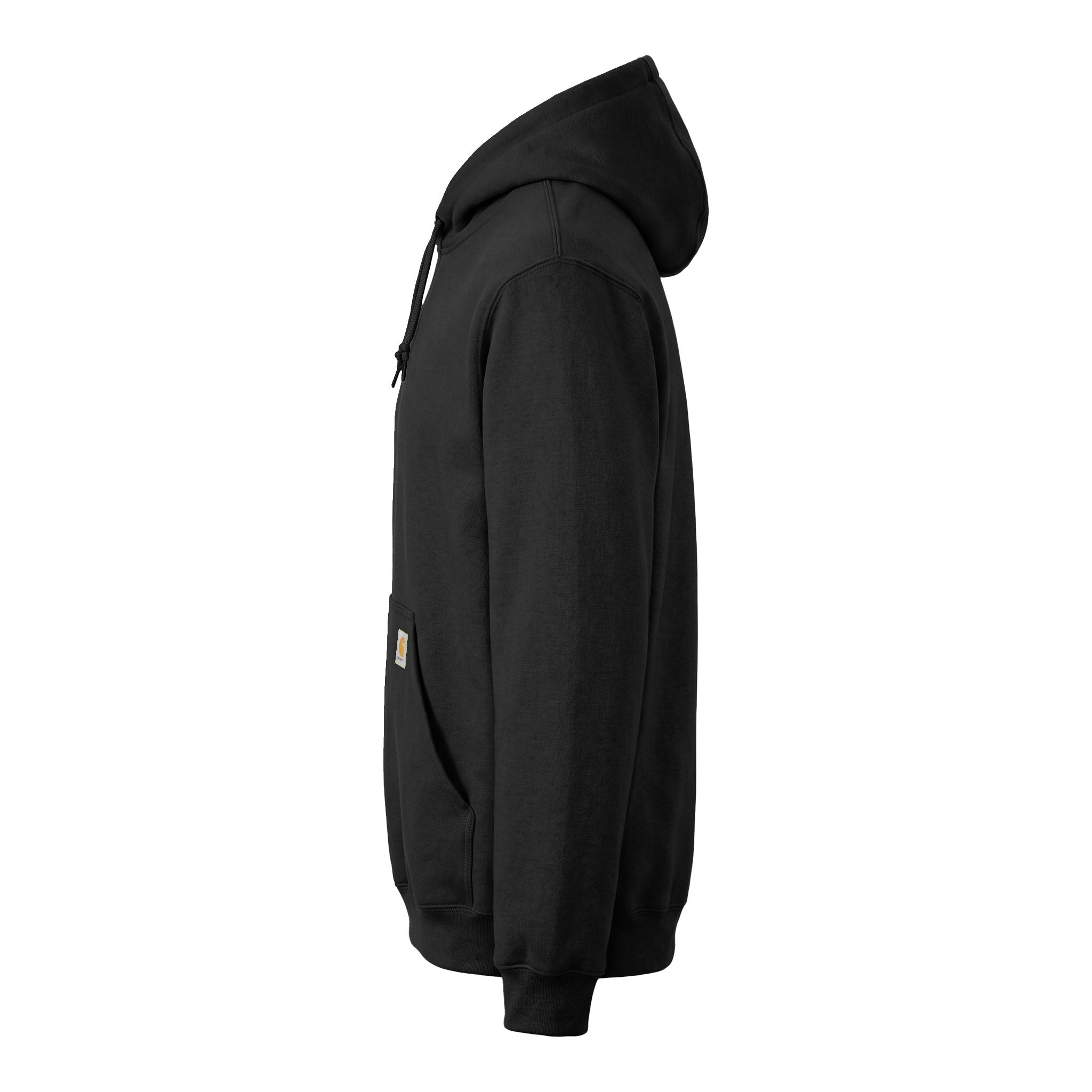Carhartt CTK121 custom hoodie in black, left side view