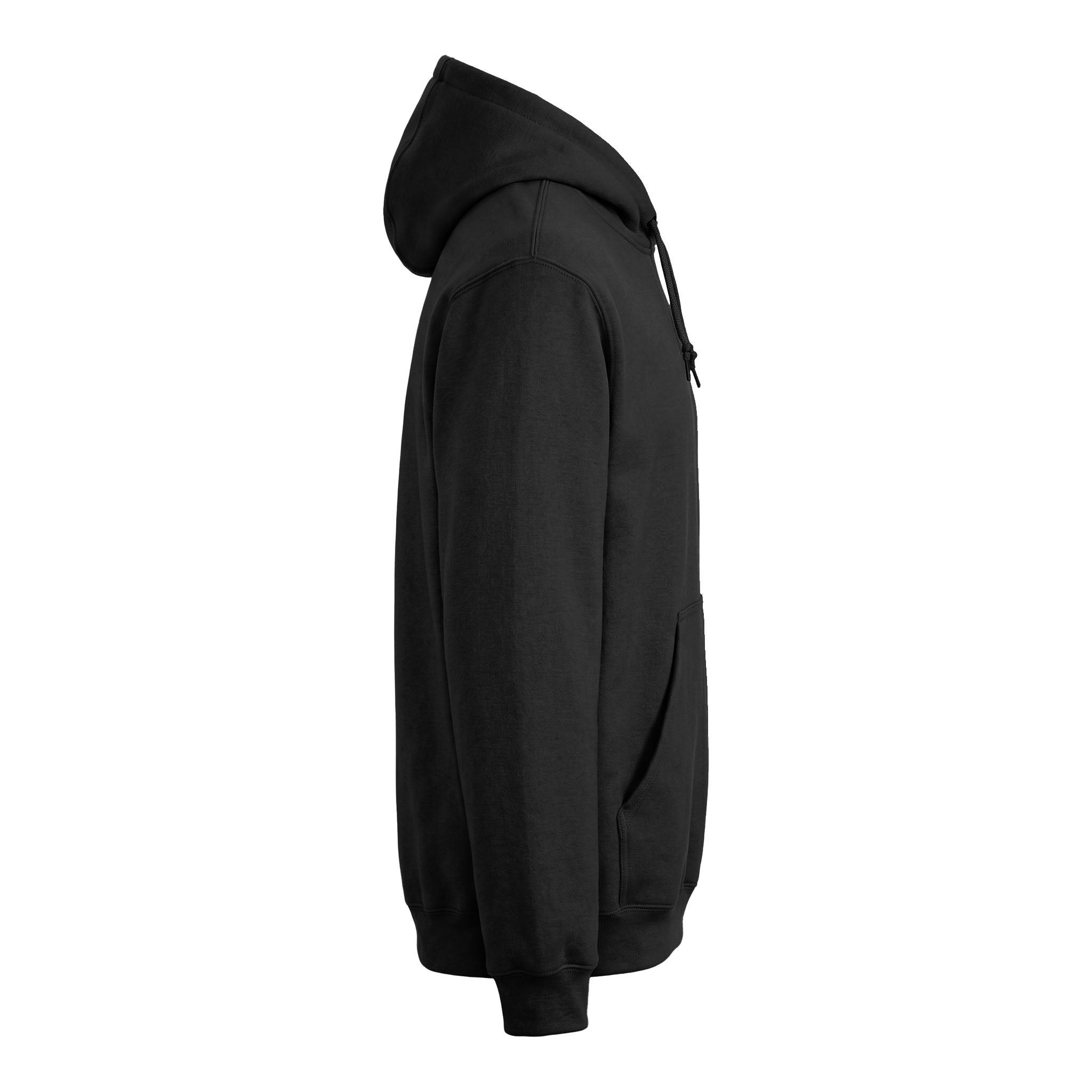 Carhartt CTK121 custom hoodie in black, right side view