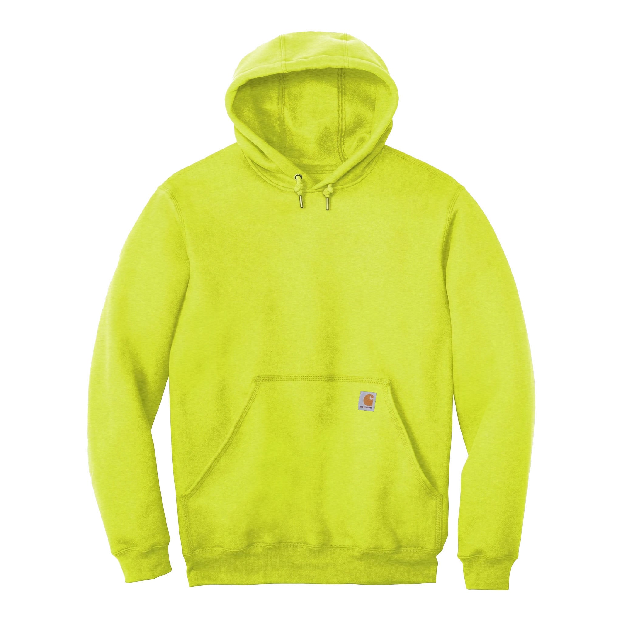 Carhartt CTK121 custom hoodie in brite lime, front view