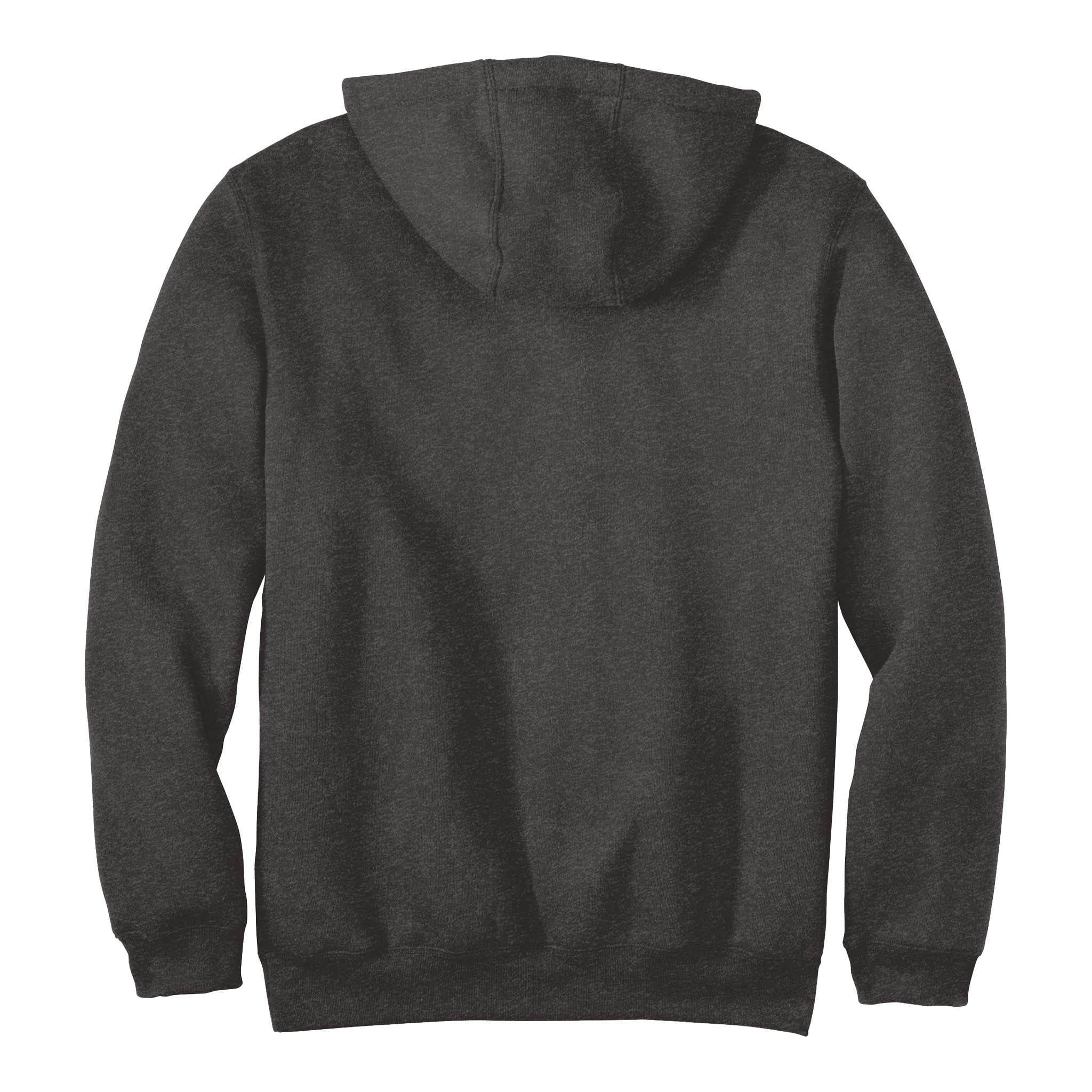Carhartt CTK121 custom hoodie in carbon heather, back view