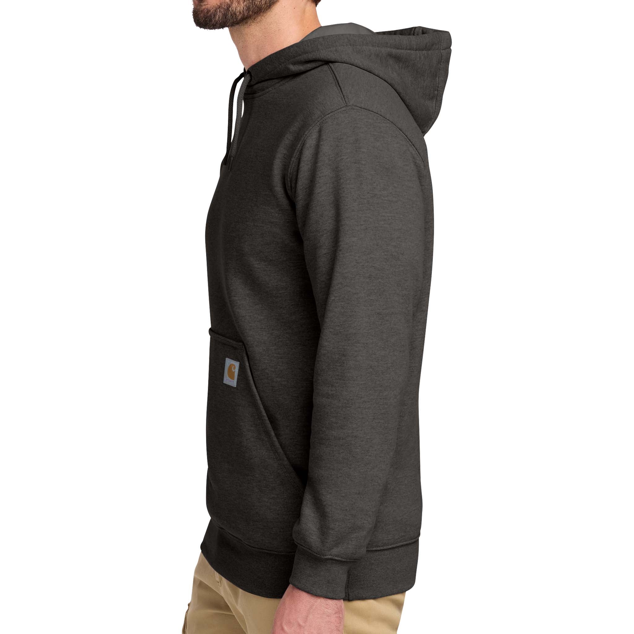 Carhartt CTK121 custom hoodie in carbon heather, left side view