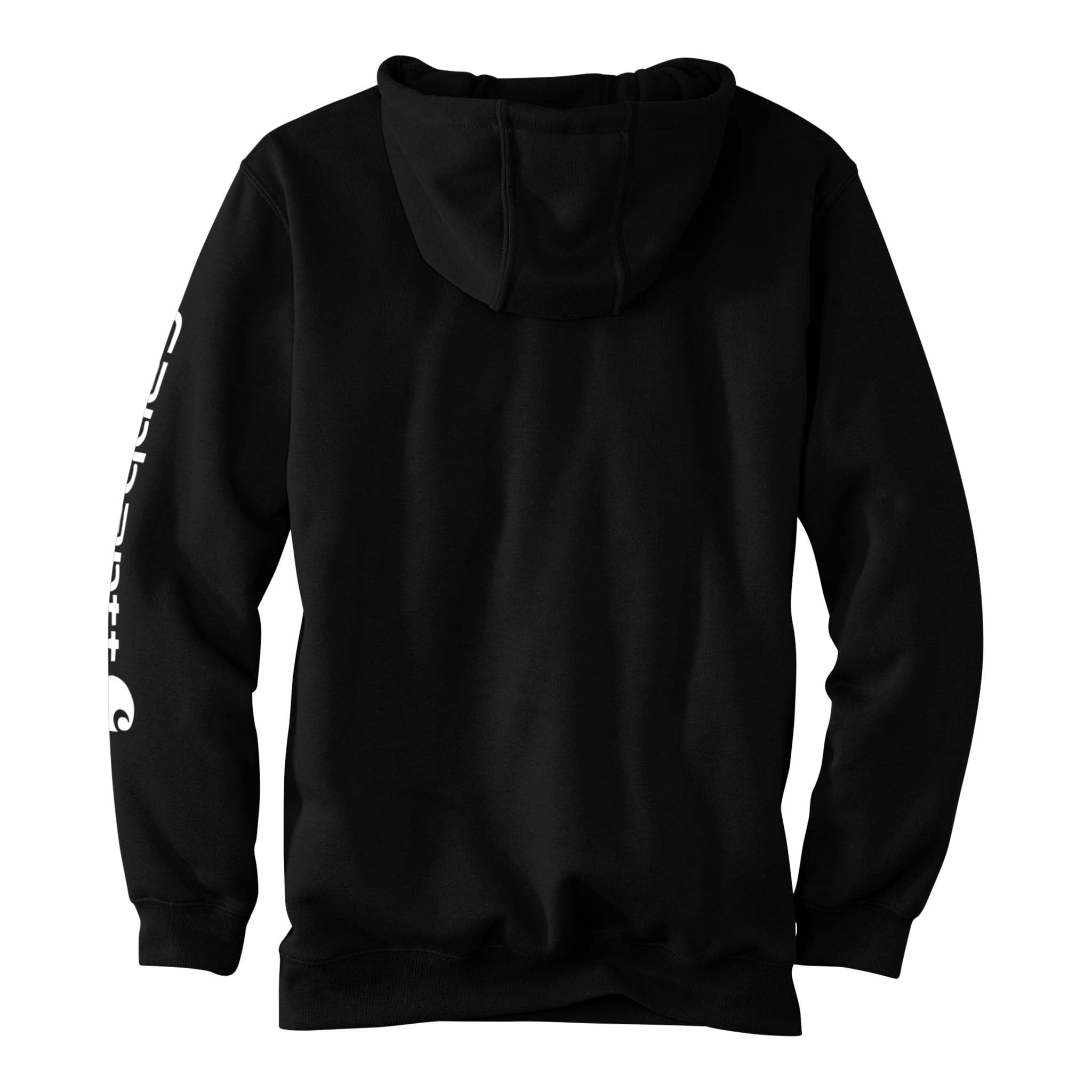 Carhartt CTK288 custom hoodie in black, back view