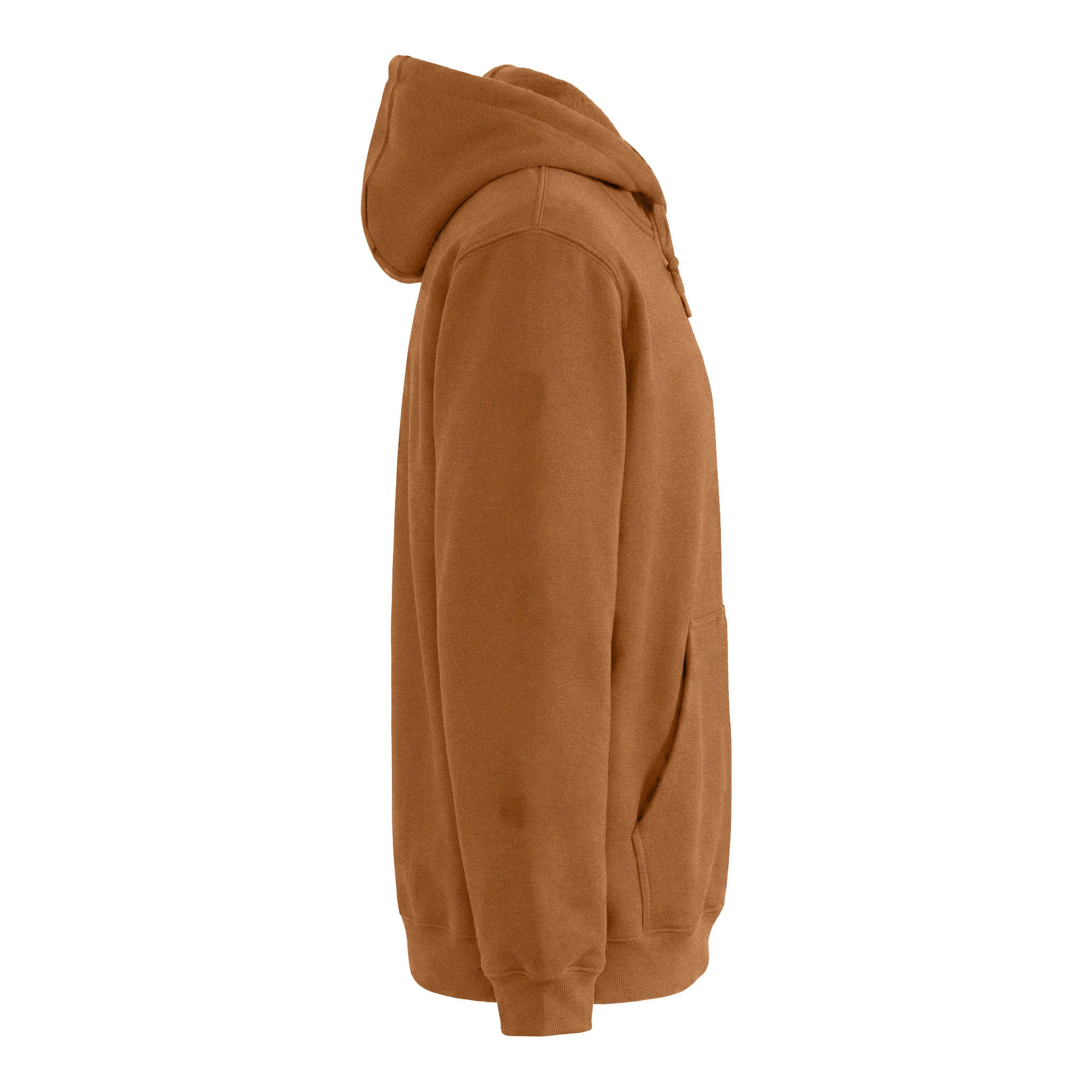 Carhartt CTK288 custom hoodie in carhartt brown, right side view
