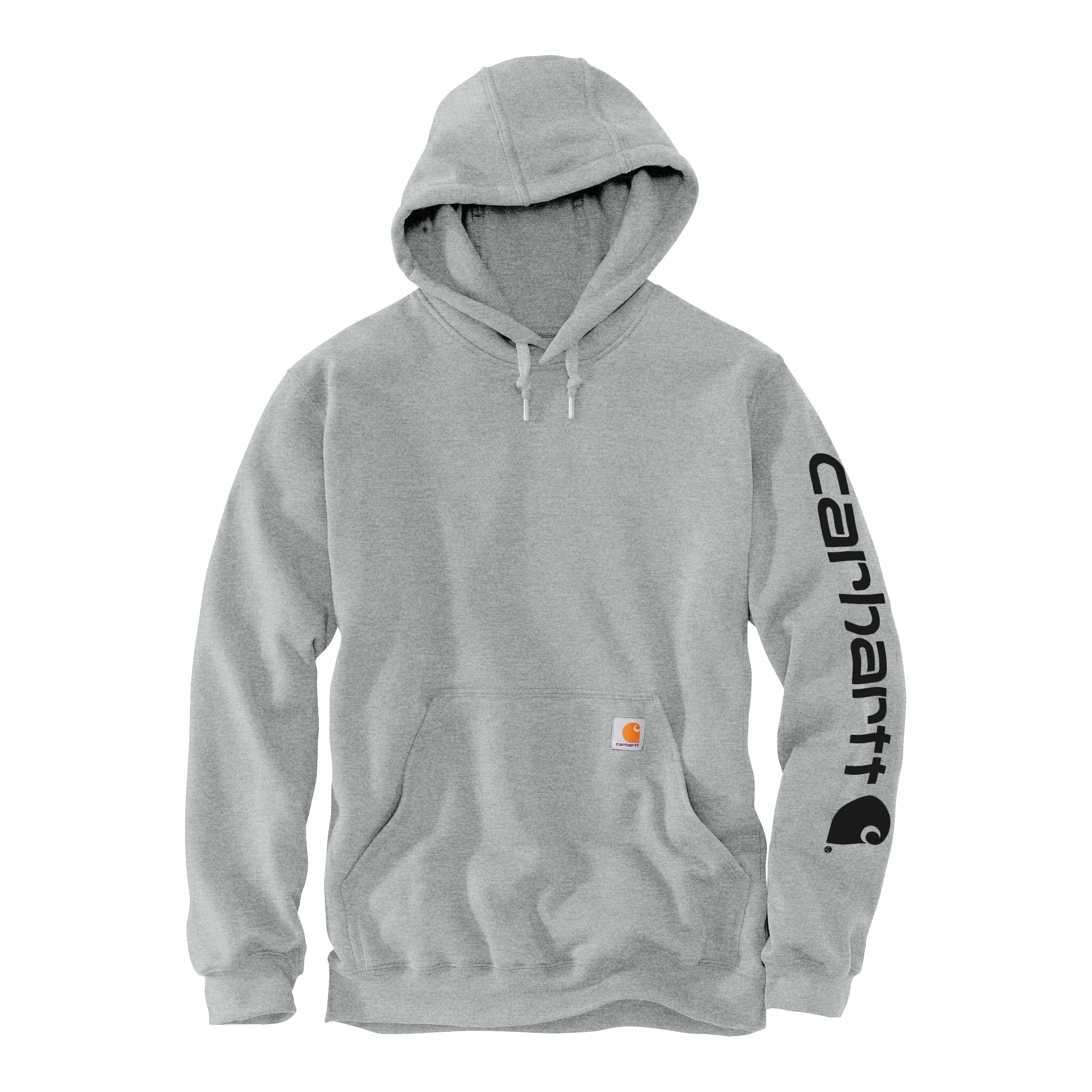 Carhartt CTK288 custom hoodie in heather grey, front view
